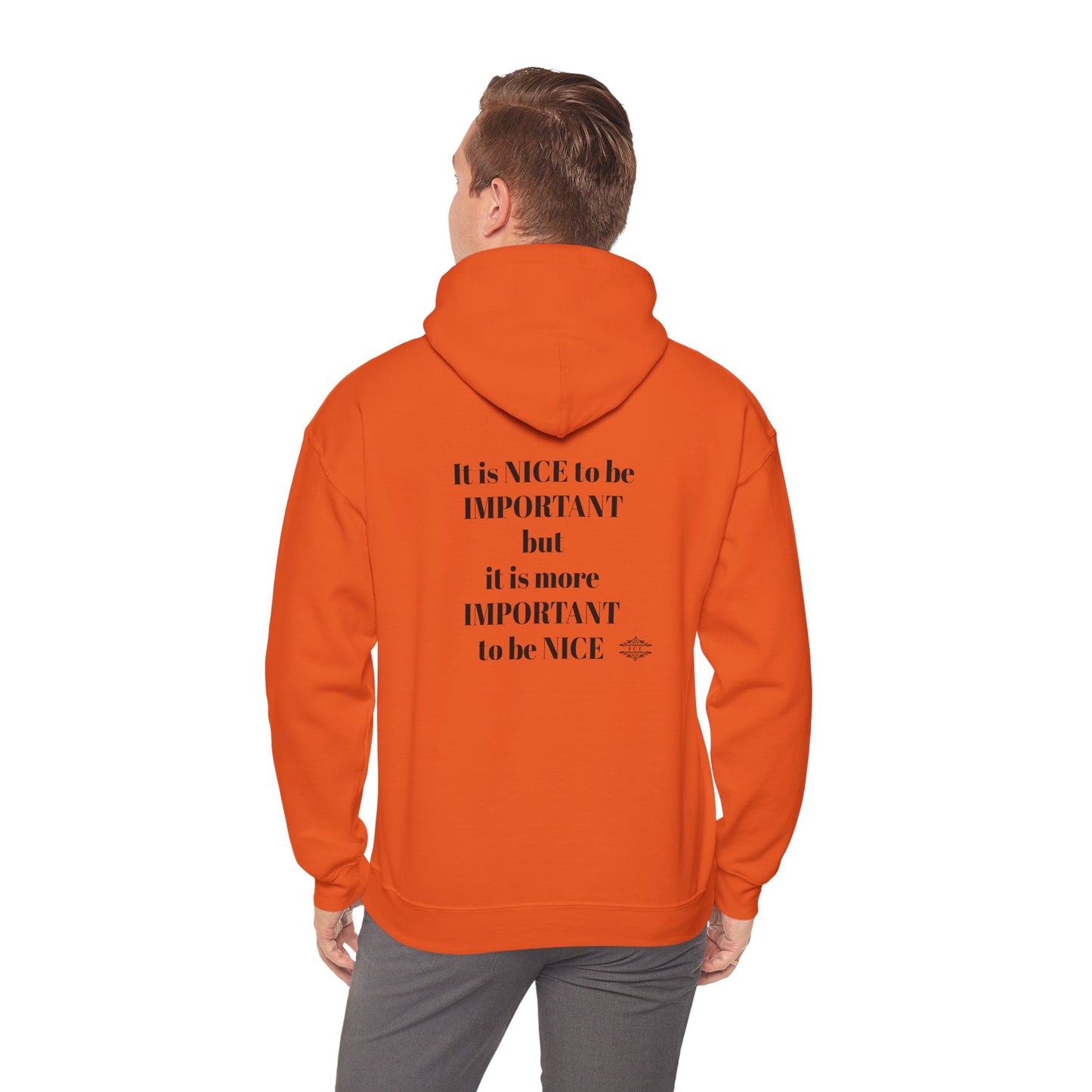 BE NICE HOODED SWEATSHIRT