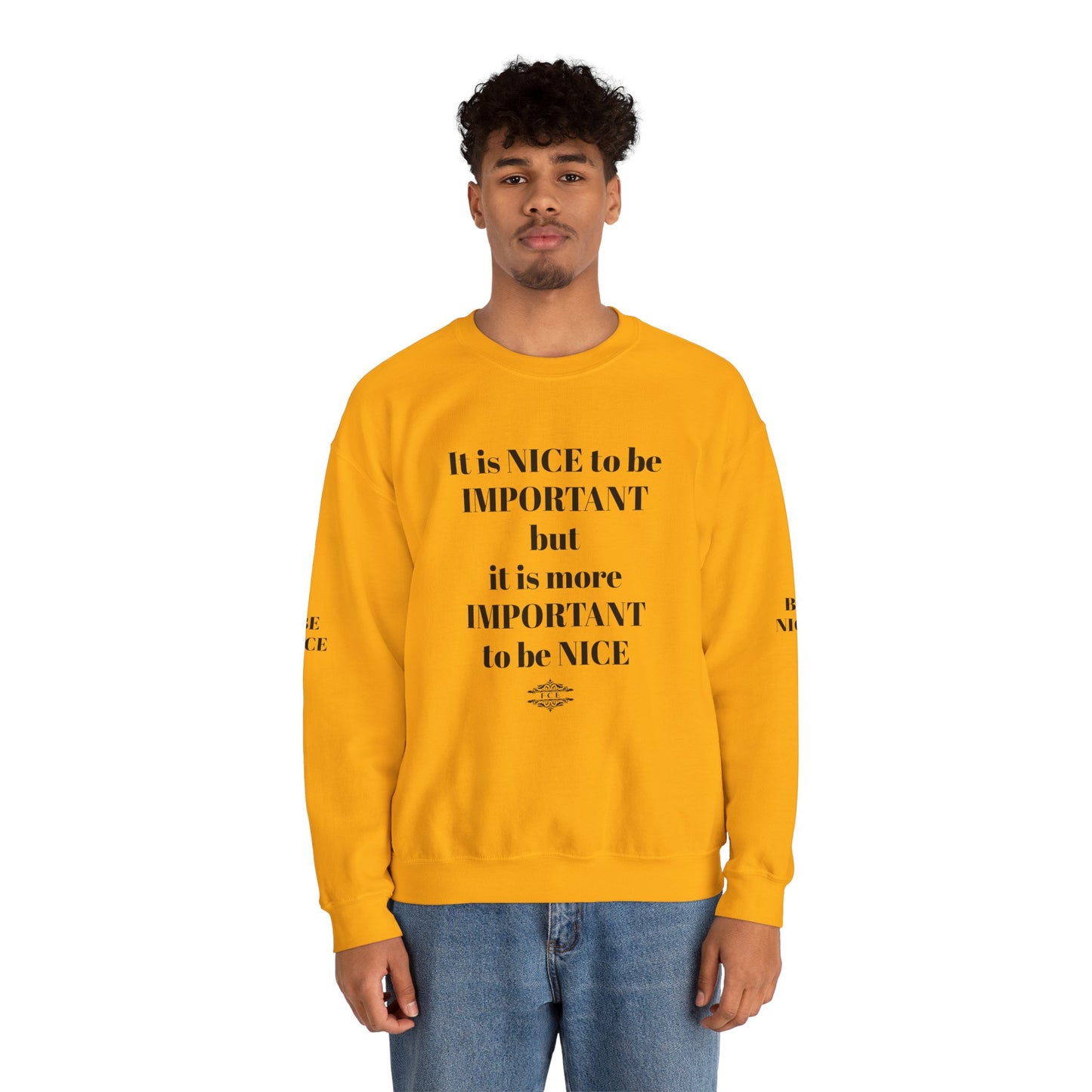 IT IS IMPORTANT CREWNECK SWEATSHIRT