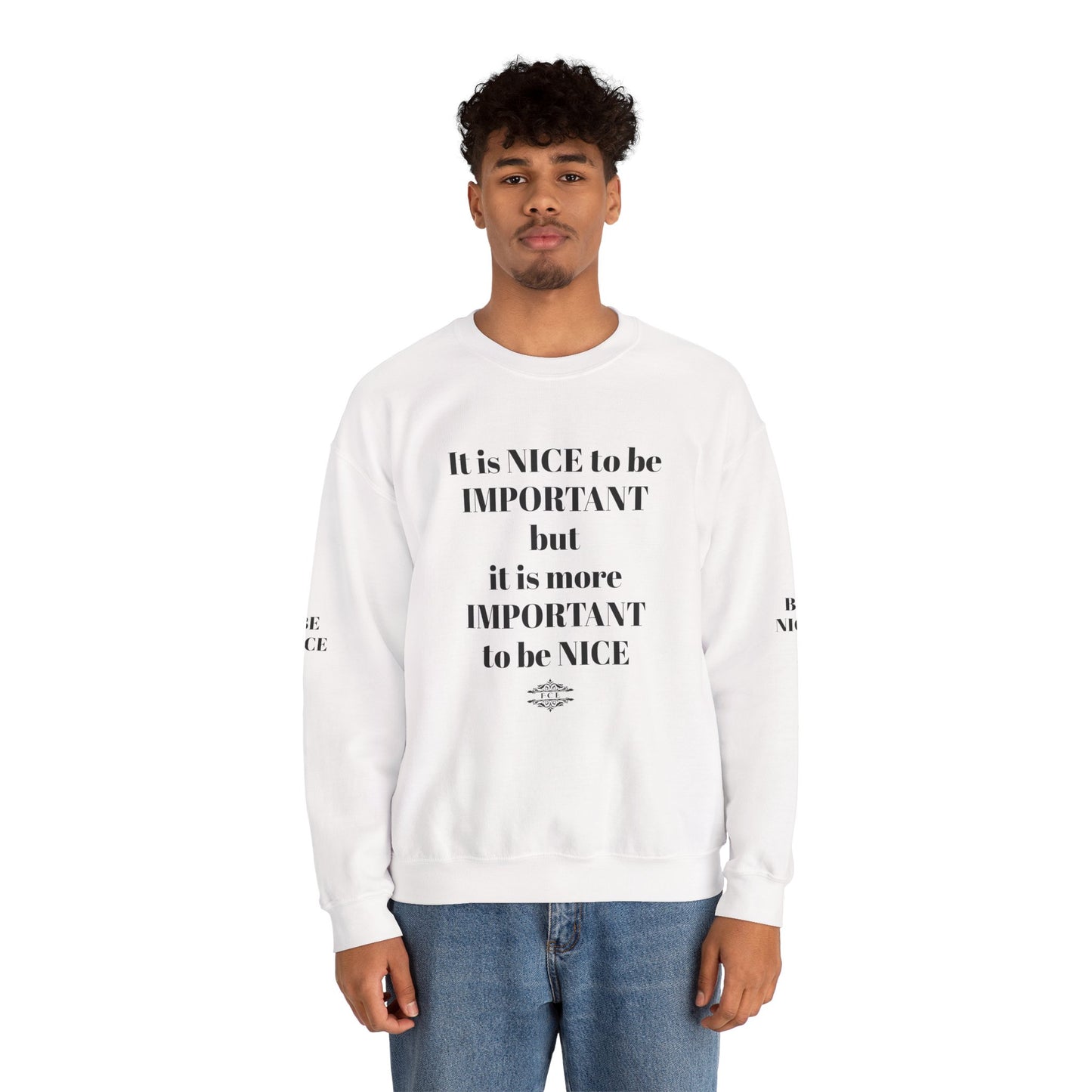 IT IS IMPORTANT CREWNECK SWEATSHIRT
