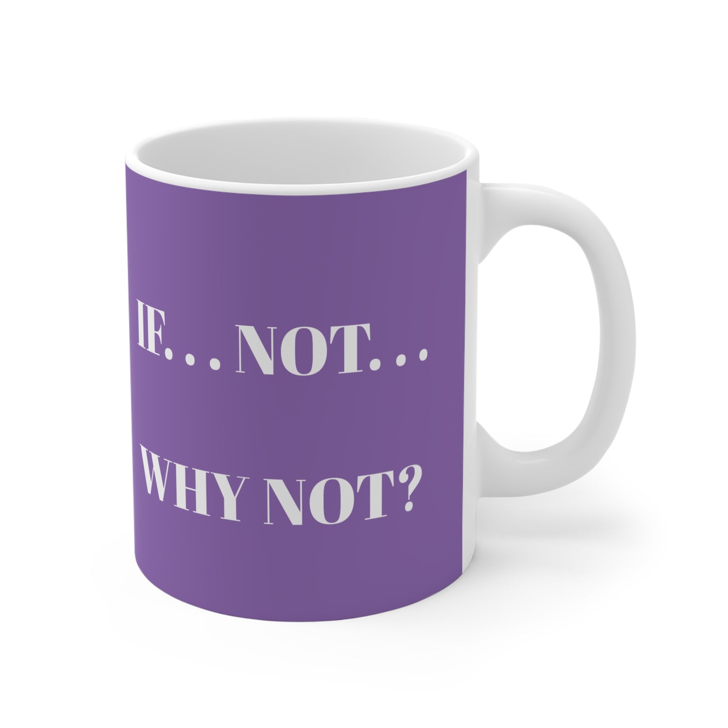 LIGHT PURPLE WHY NOT MUG