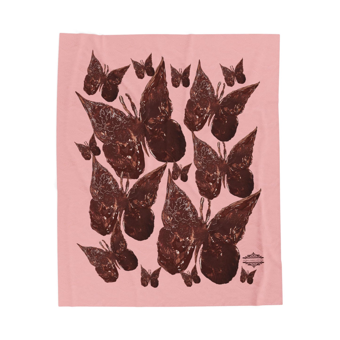 ROSE PINK VELVETEEN PLUSH BLANKET