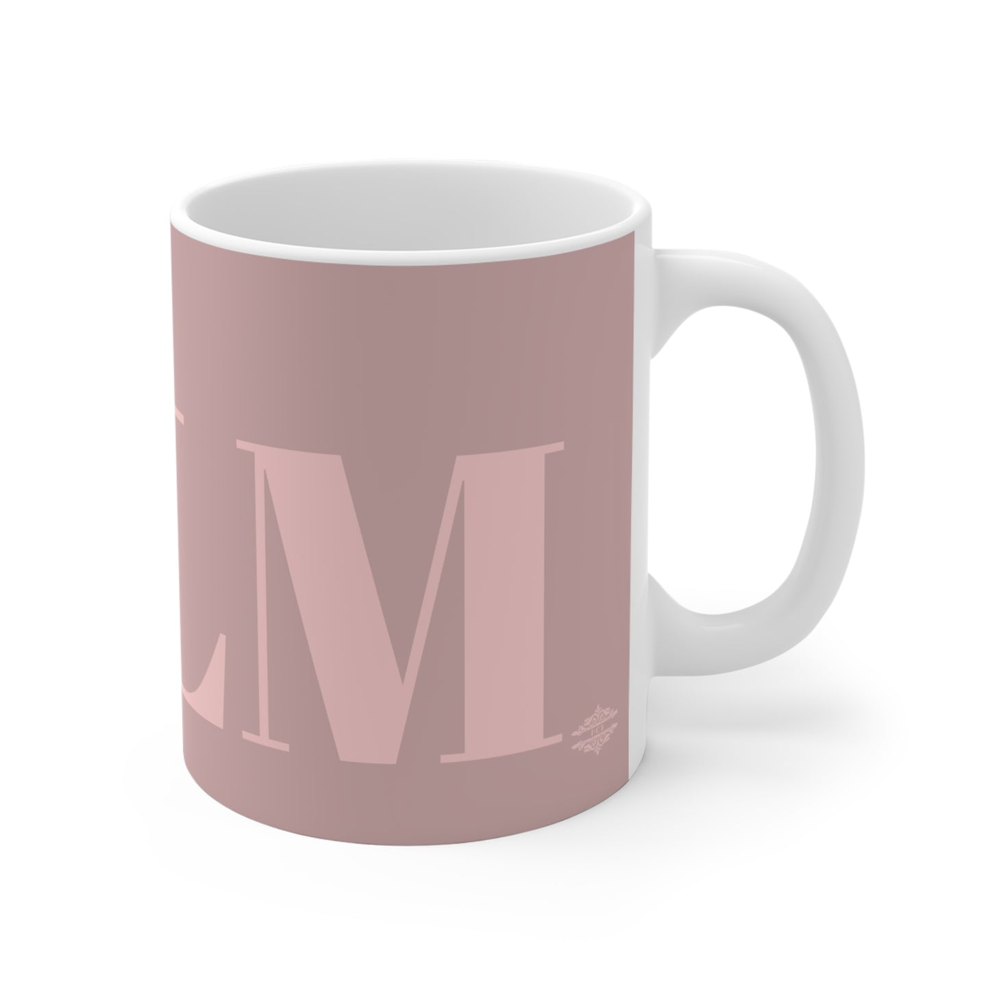 DUSTY PINK ON PINK CALM MUG