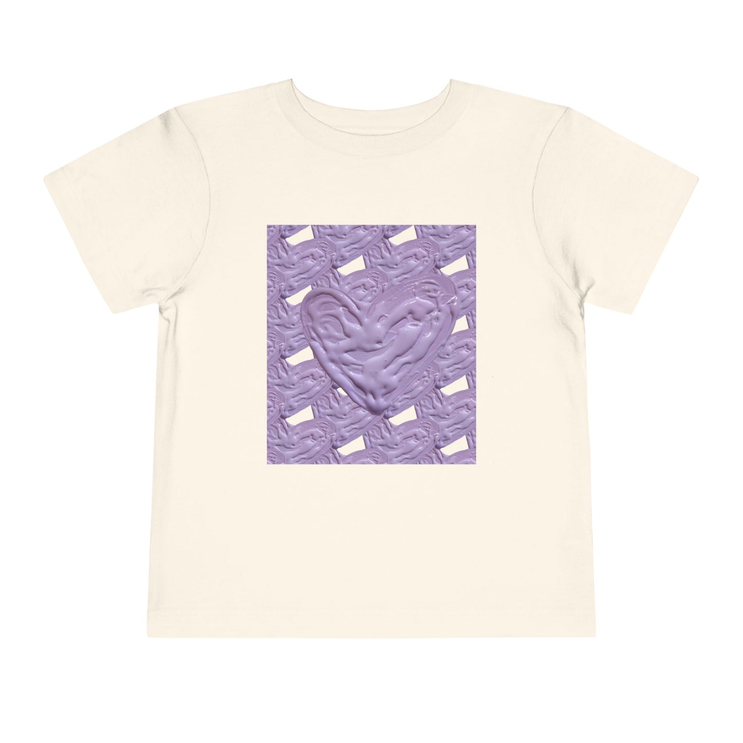 CUTE PURPLE HEART TODDLER TEE