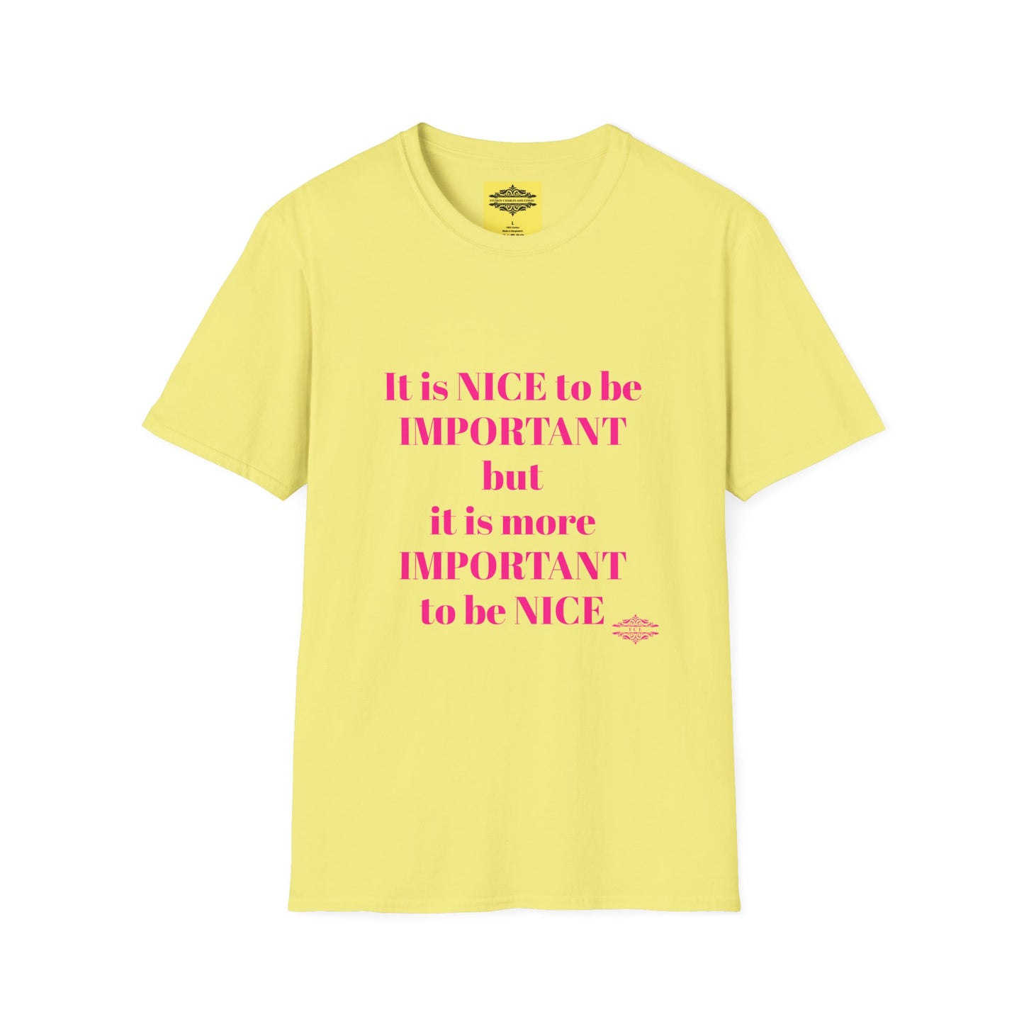 INSPIRATIONAL QUOTE BE NICE TEE