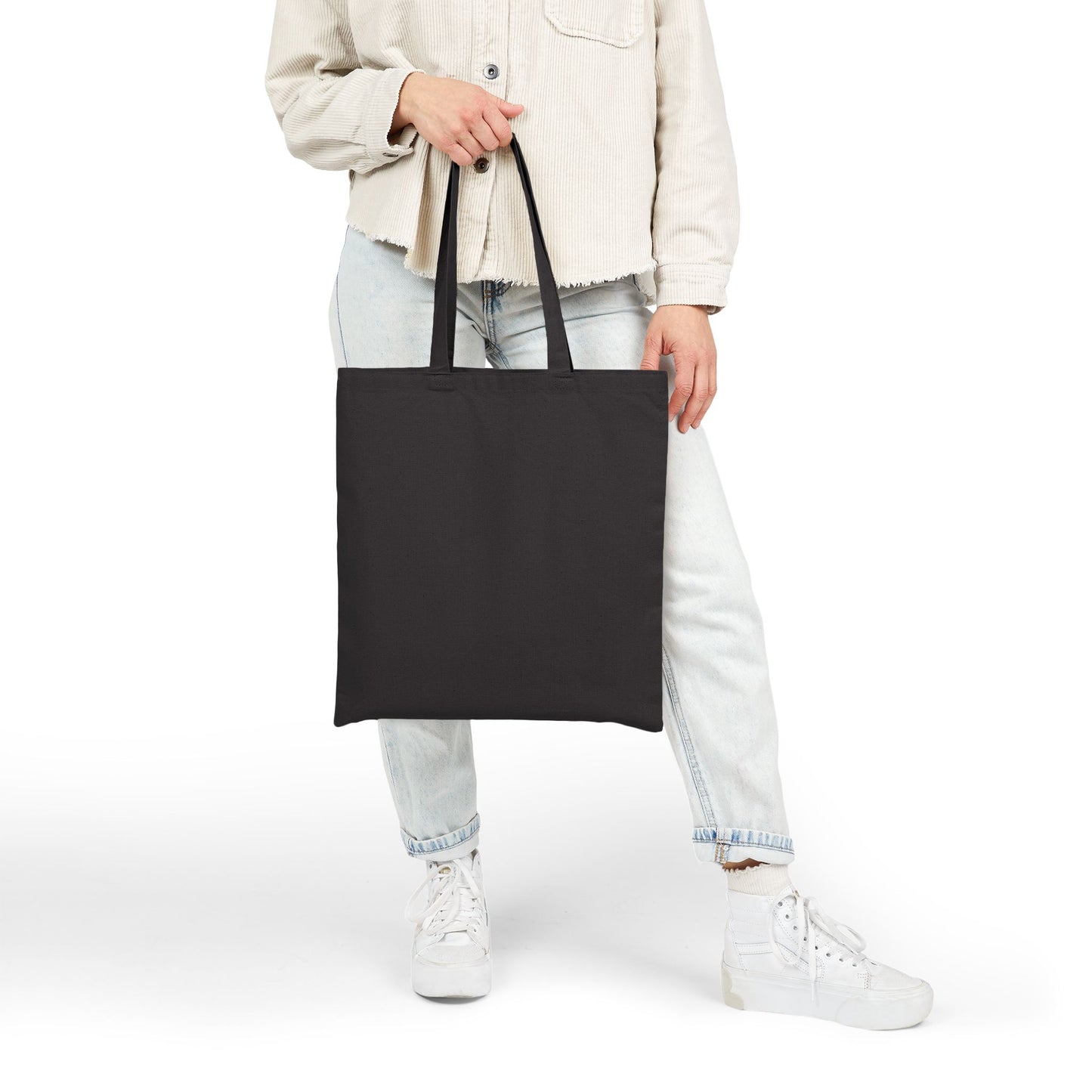 ECO-FRIENDLY VINTAGE FLORAL CANVAS TOTE BAG