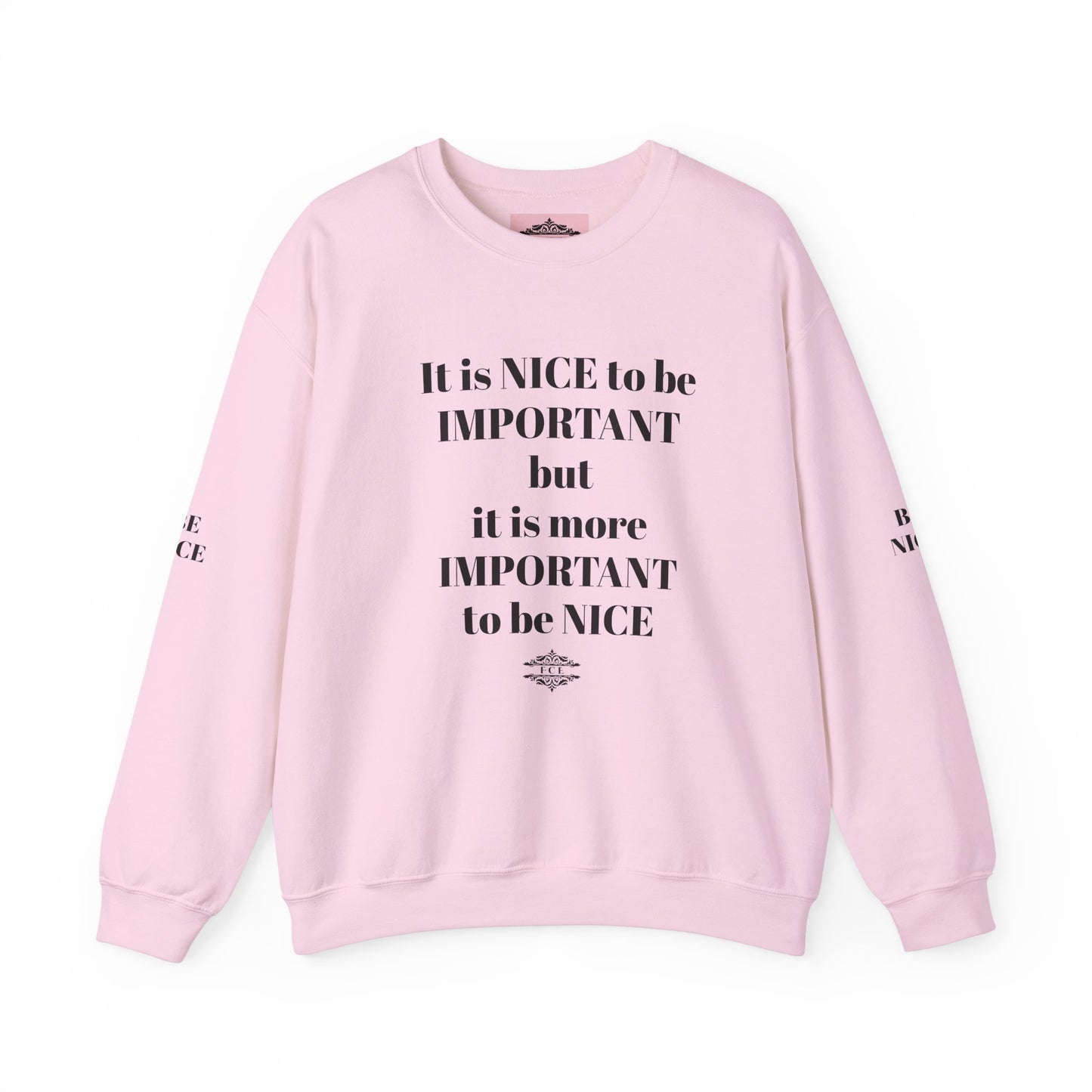 IT IS IMPORTANT CREWNECK SWEATSHIRT