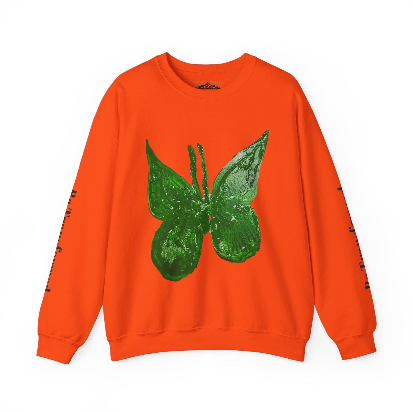 GREEN BUTTERFLY CREWNECK SWEATSHIRT