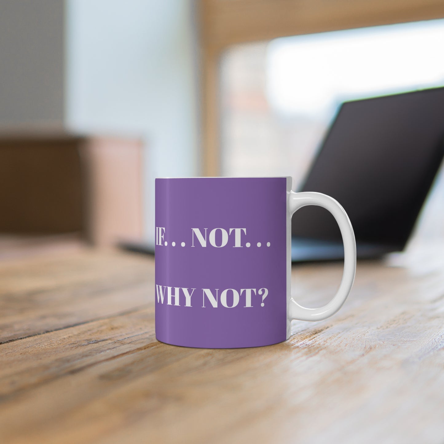 LIGHT PURPLE WHY NOT MUG