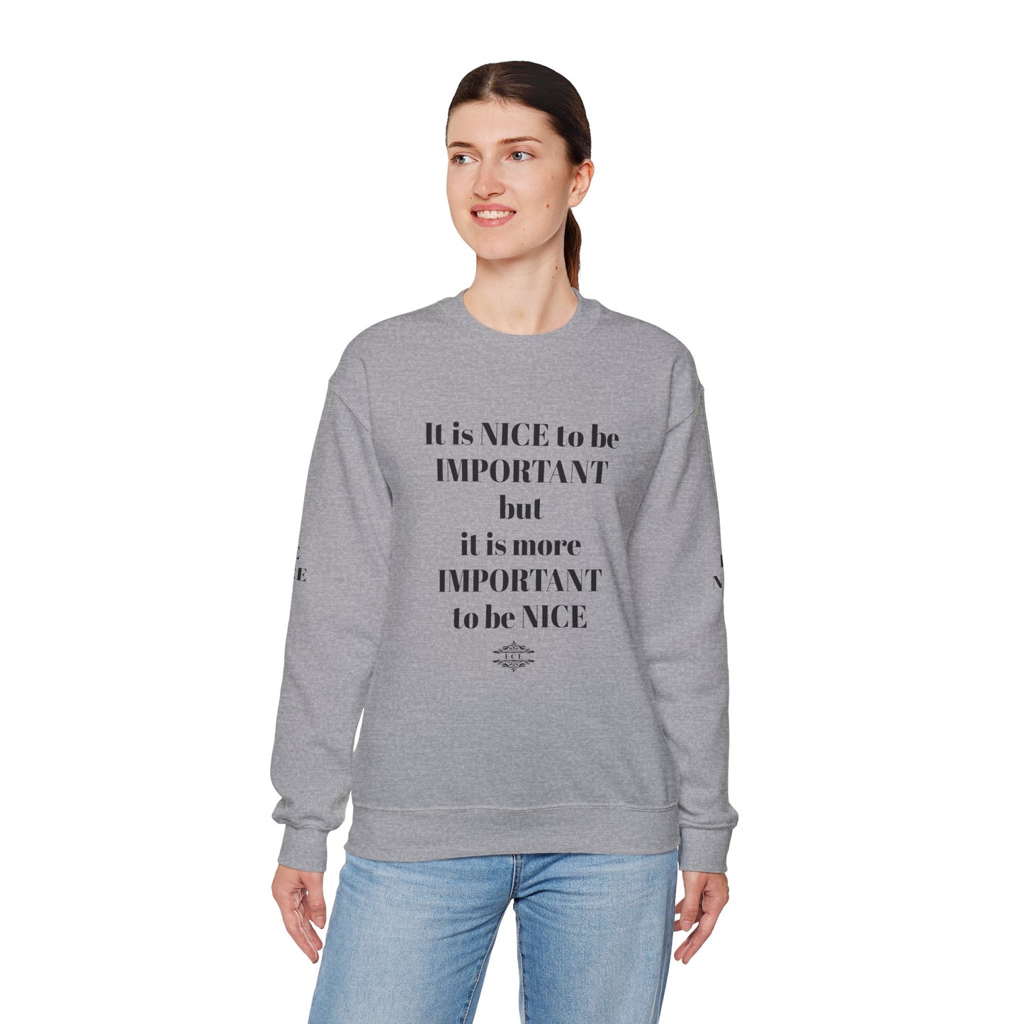 IT IS IMPORTANT CREWNECK SWEATSHIRT