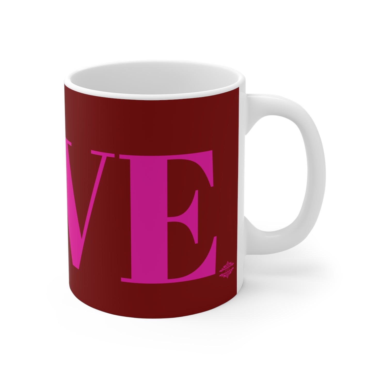 BRIGHT PINK LOVE MUG