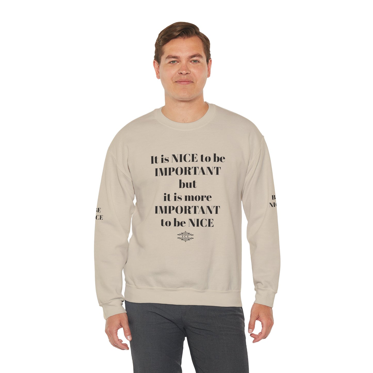 IT IS IMPORTANT CREWNECK SWEATSHIRT
