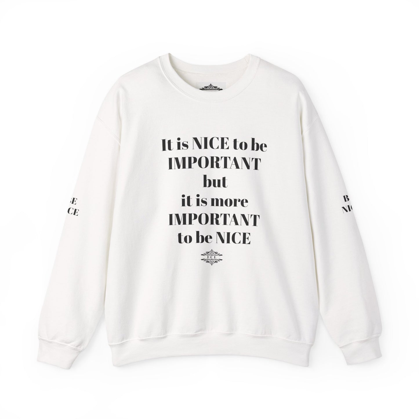 IT IS IMPORTANT CREWNECK SWEATSHIRT