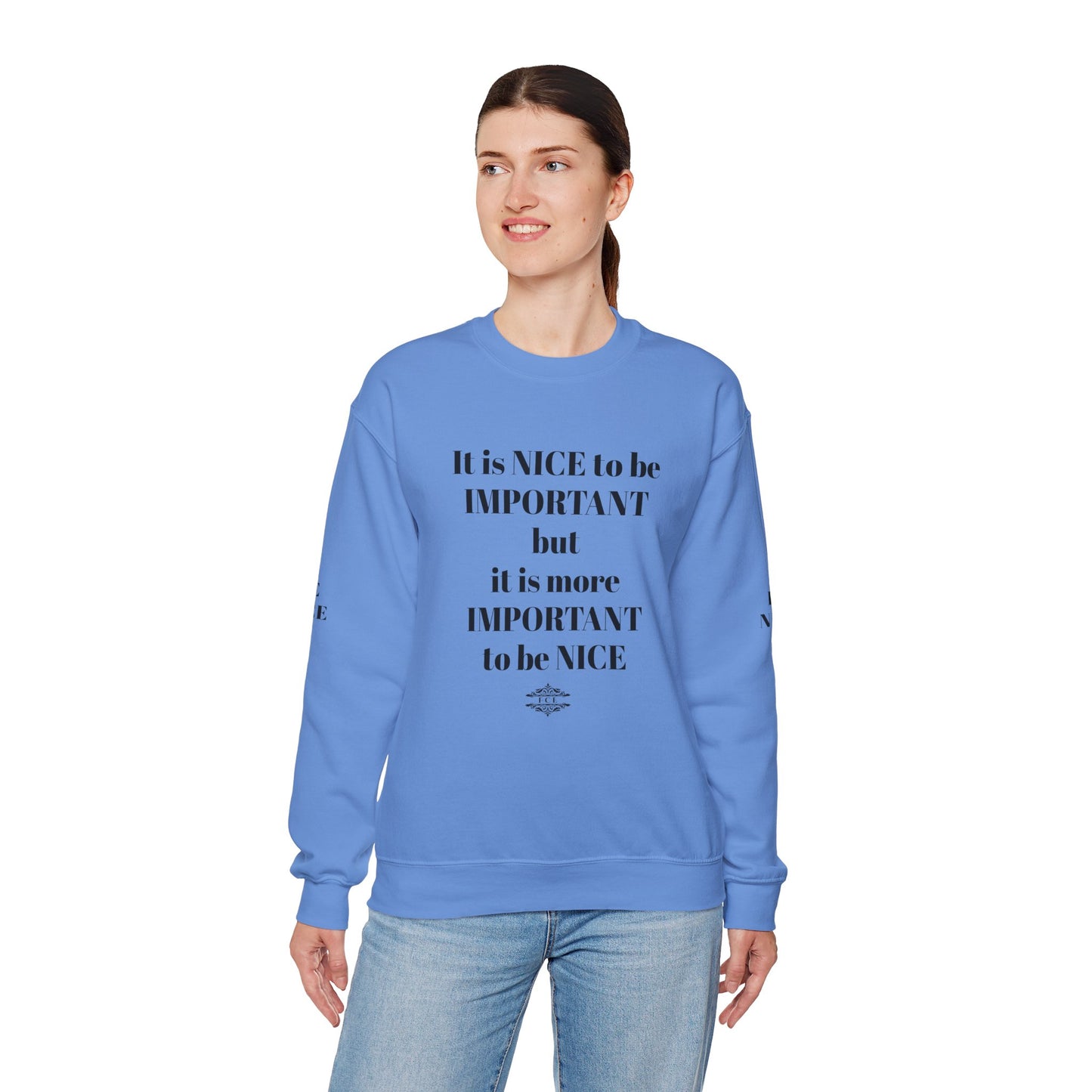 IT IS IMPORTANT CREWNECK SWEATSHIRT