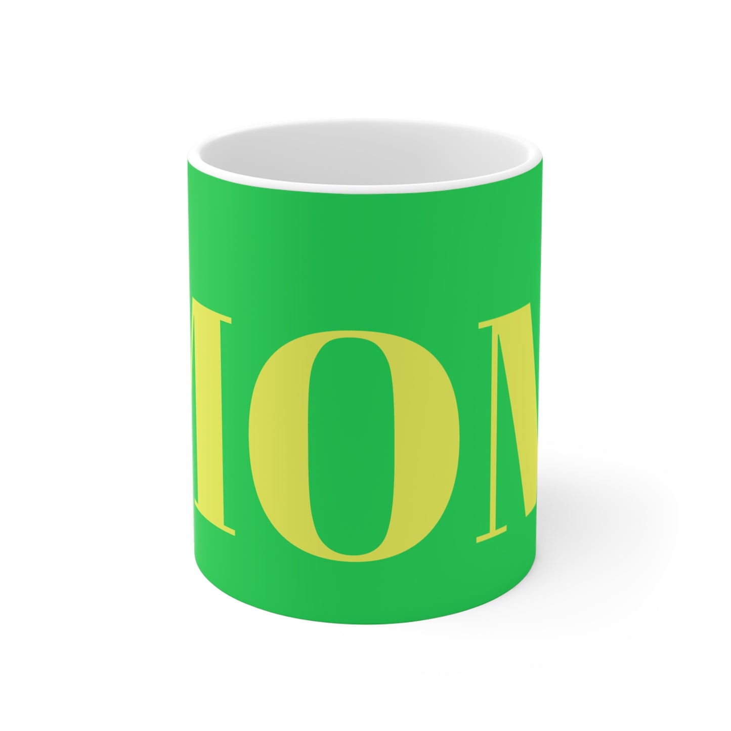 BRIGHT GREEN MOM MUG