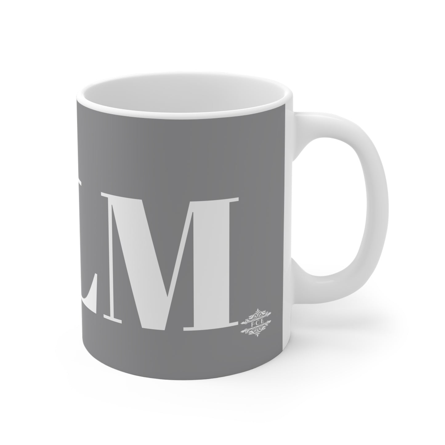 SOOTHING GREY AND WHITE CALM MUG