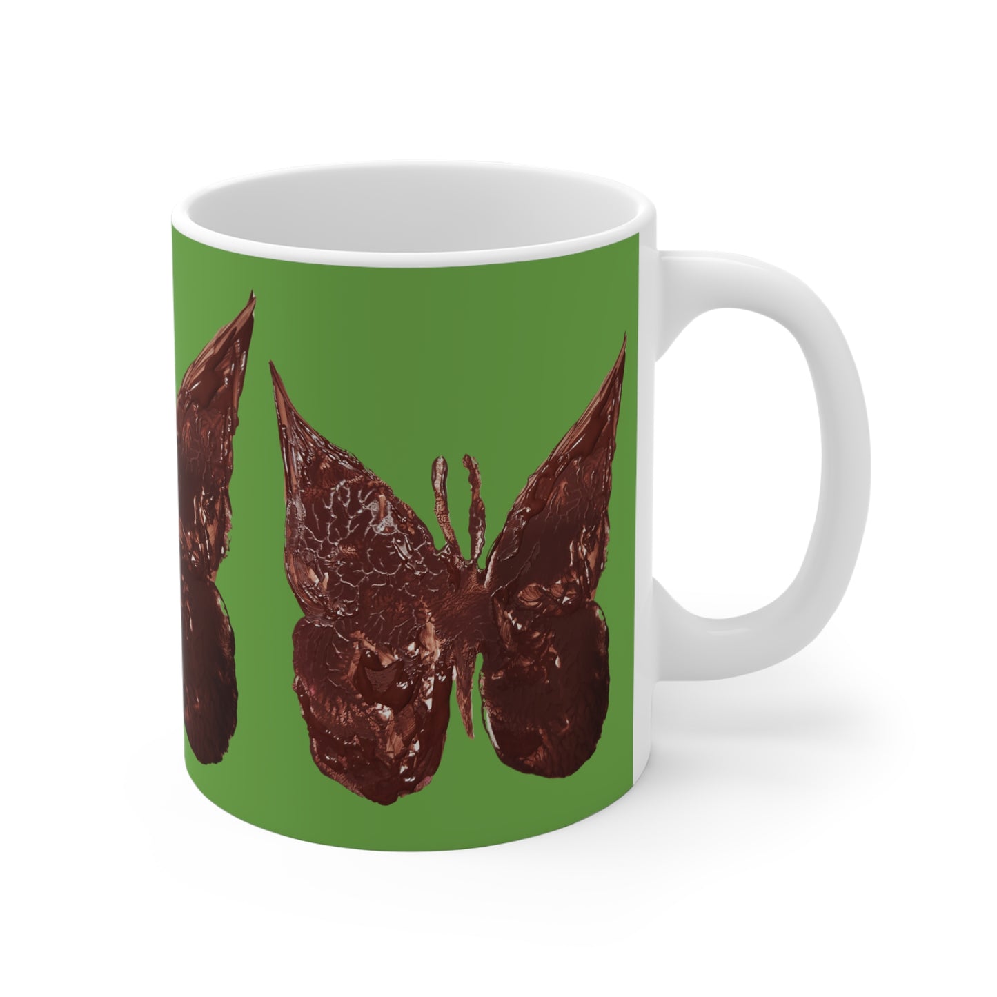 BROWN PAPILLON MUG
