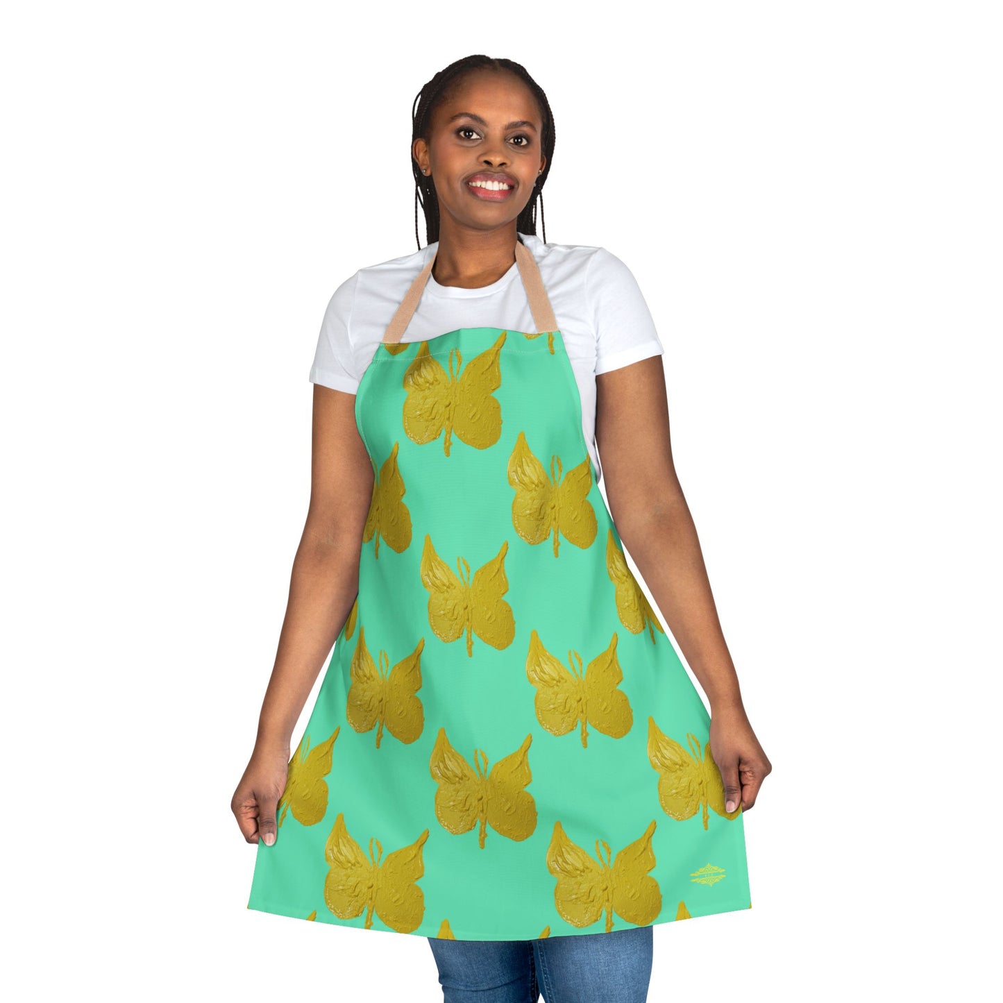 YELLOW BUTTERFLY APRON