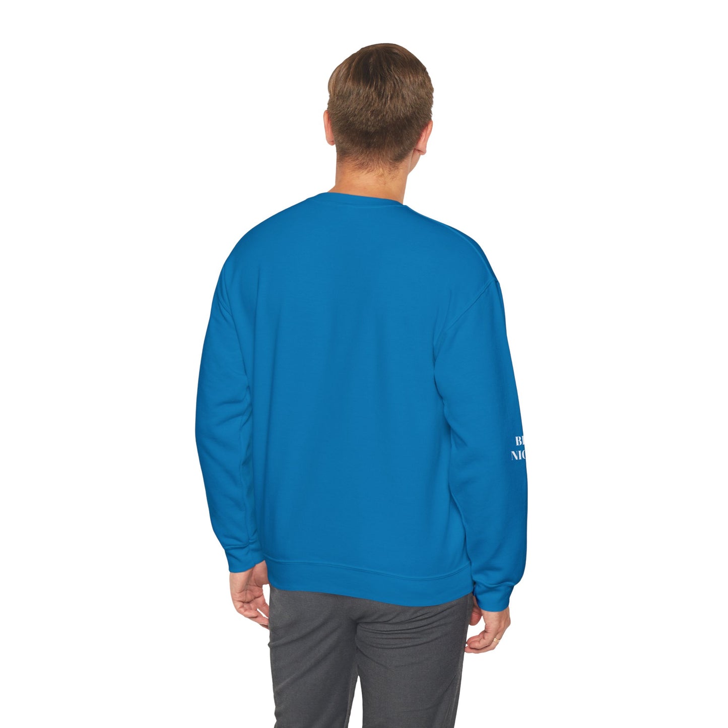 BE NICE CREWNECK SWEATSHIRT DARK COLORS
