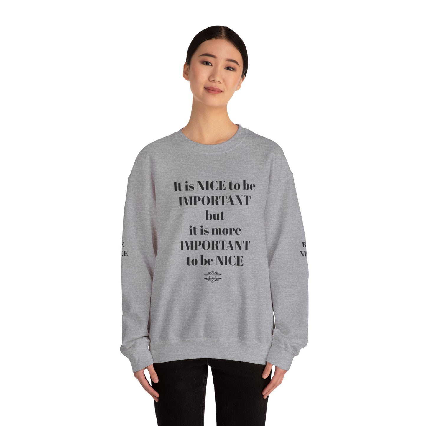 IT IS IMPORTANT CREWNECK SWEATSHIRT