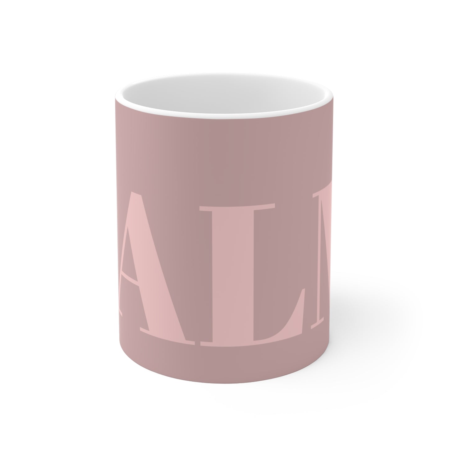 DUSTY PINK ON PINK CALM MUG