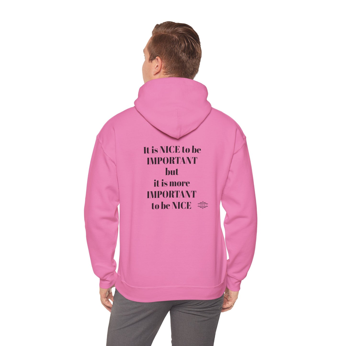 BE NICE HOODED SWEATSHIRT