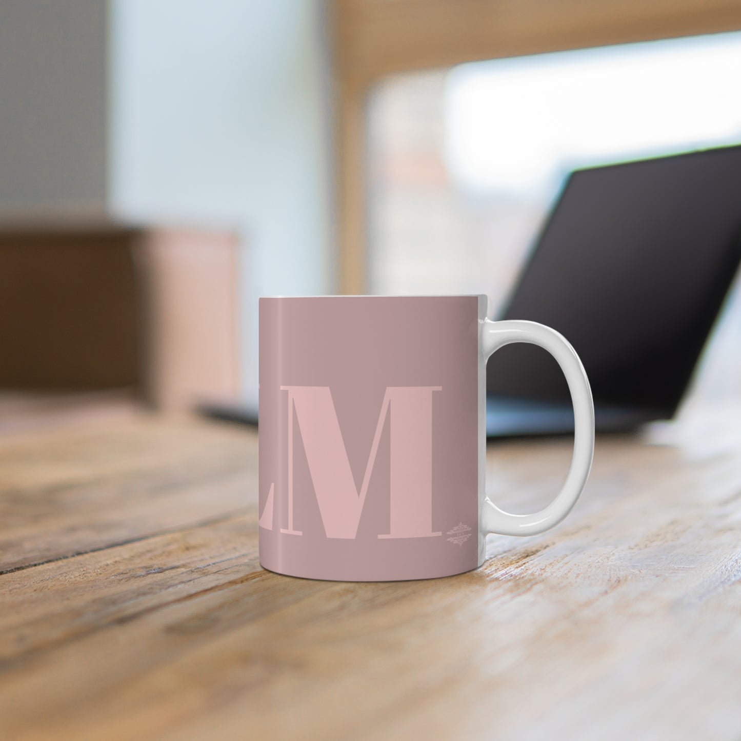 DUSTY PINK ON PINK CALM MUG