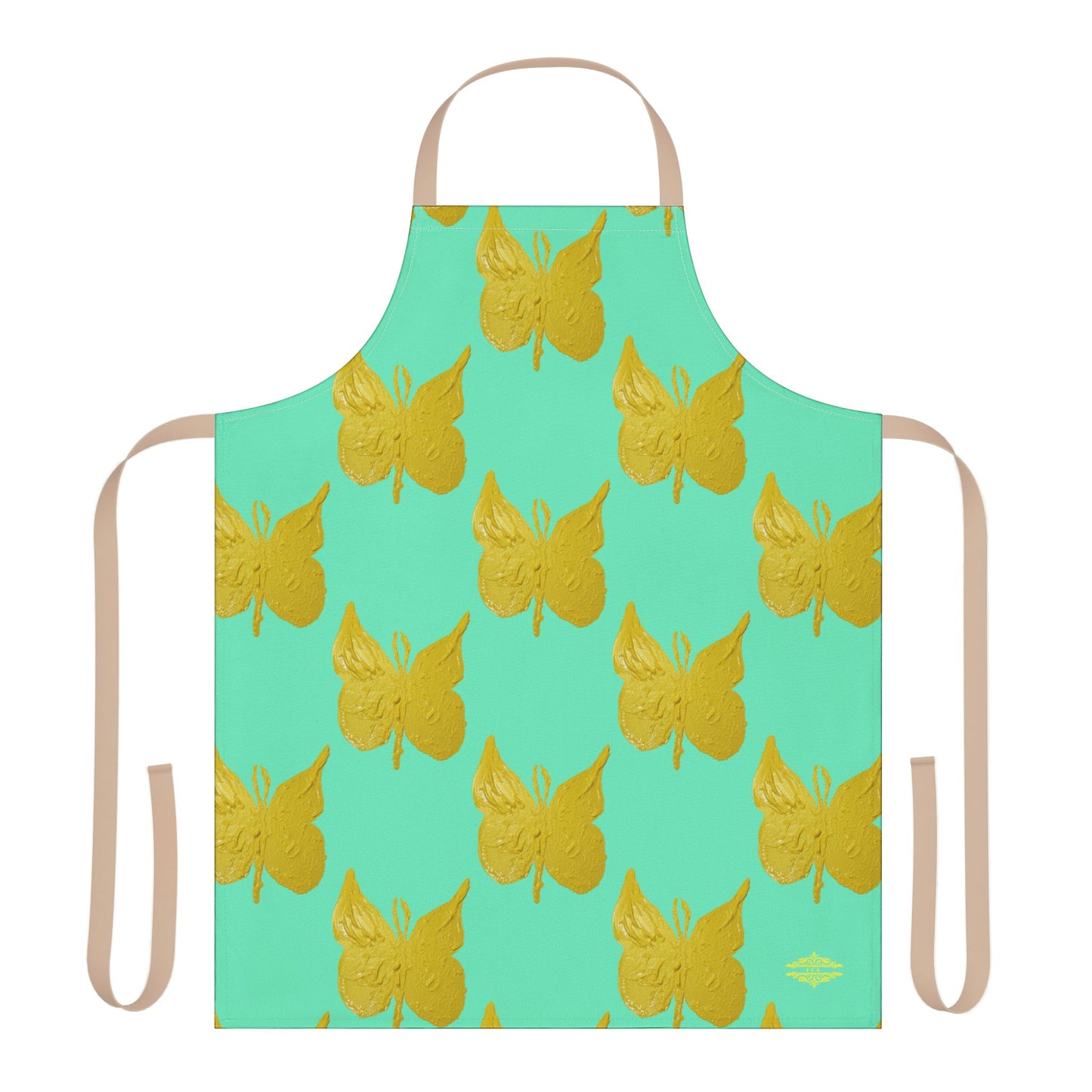 YELLOW BUTTERFLY APRON
