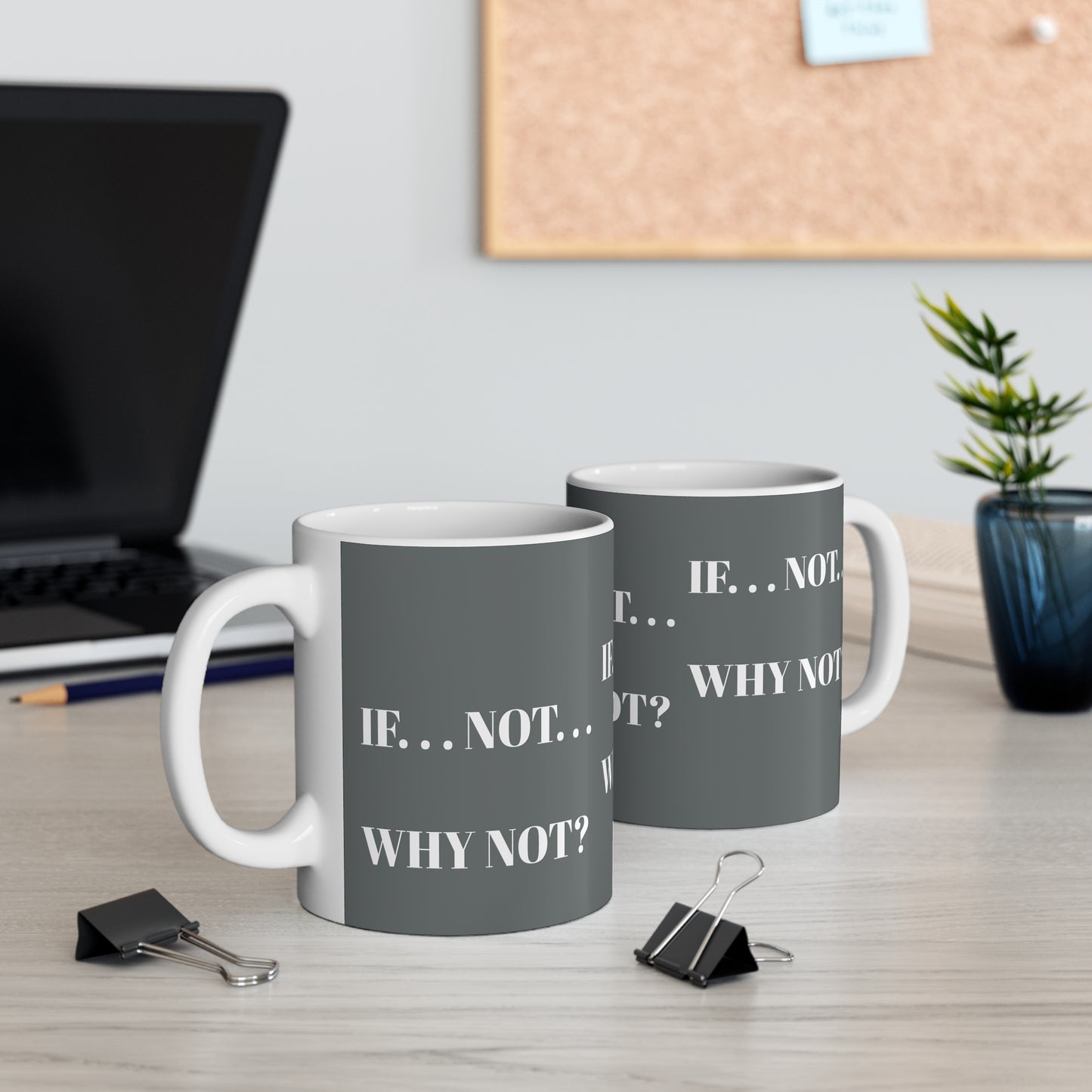 GREY WHY NOT MUG