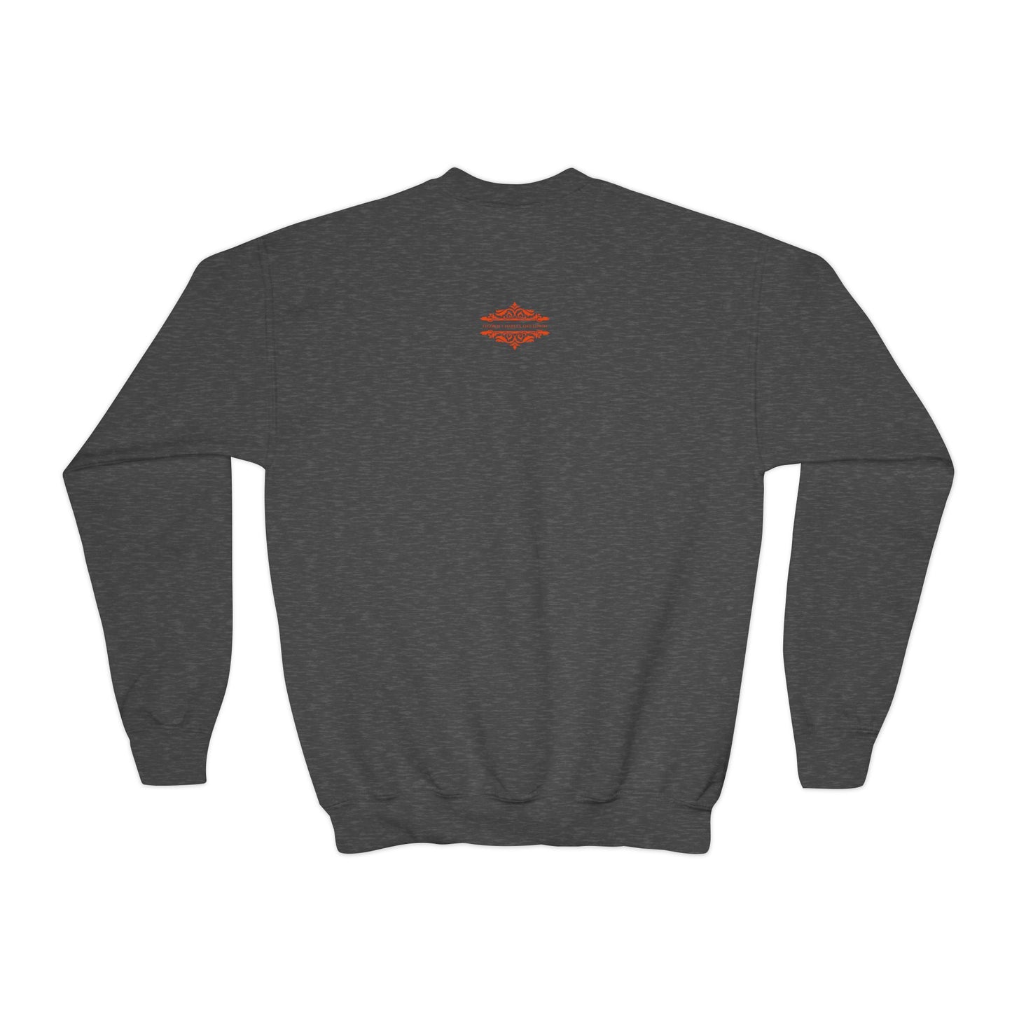 YOUTH SWEATSHIRT WITH FUN YELLOW HEARTS