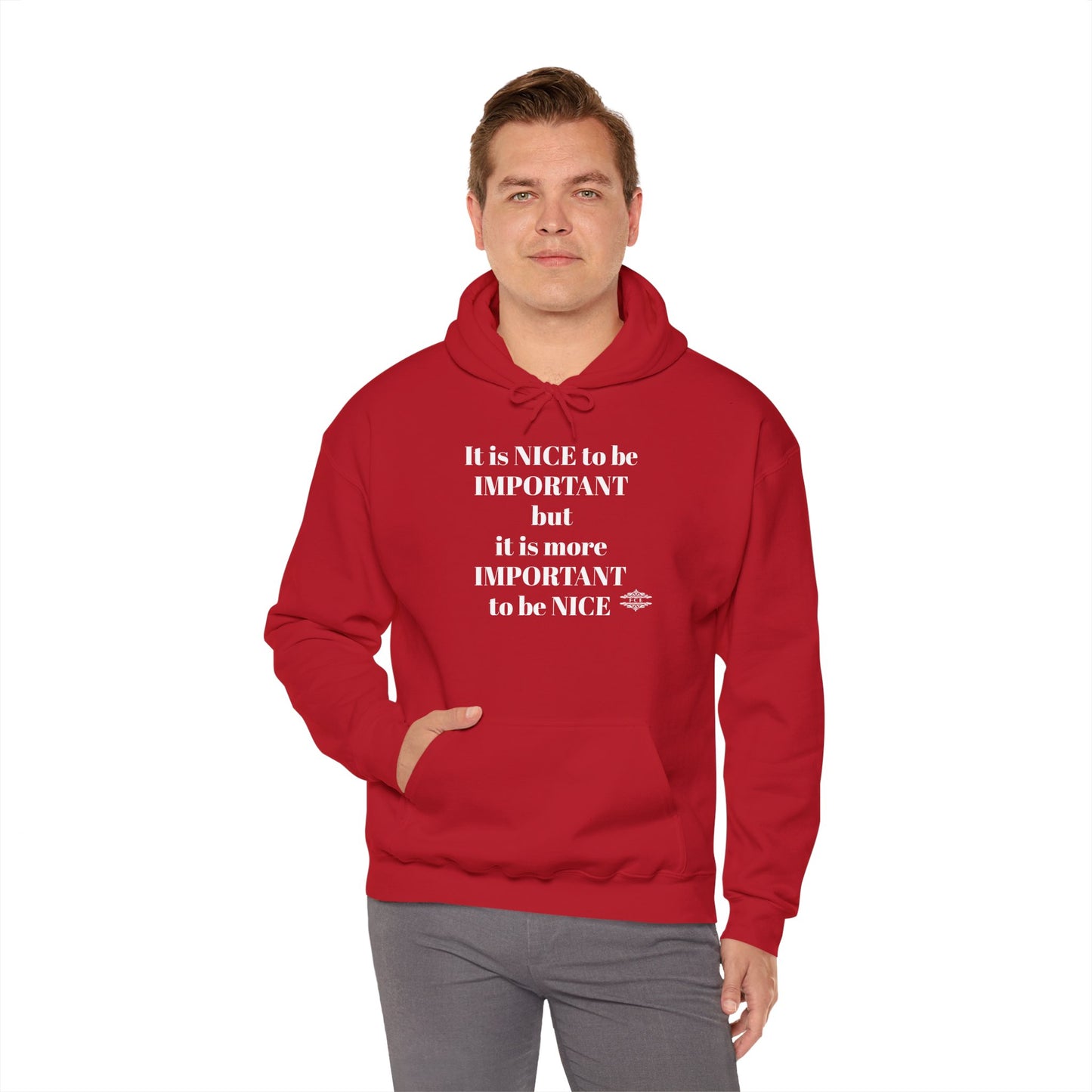 BE NICE HOODED SWEATSHIRT