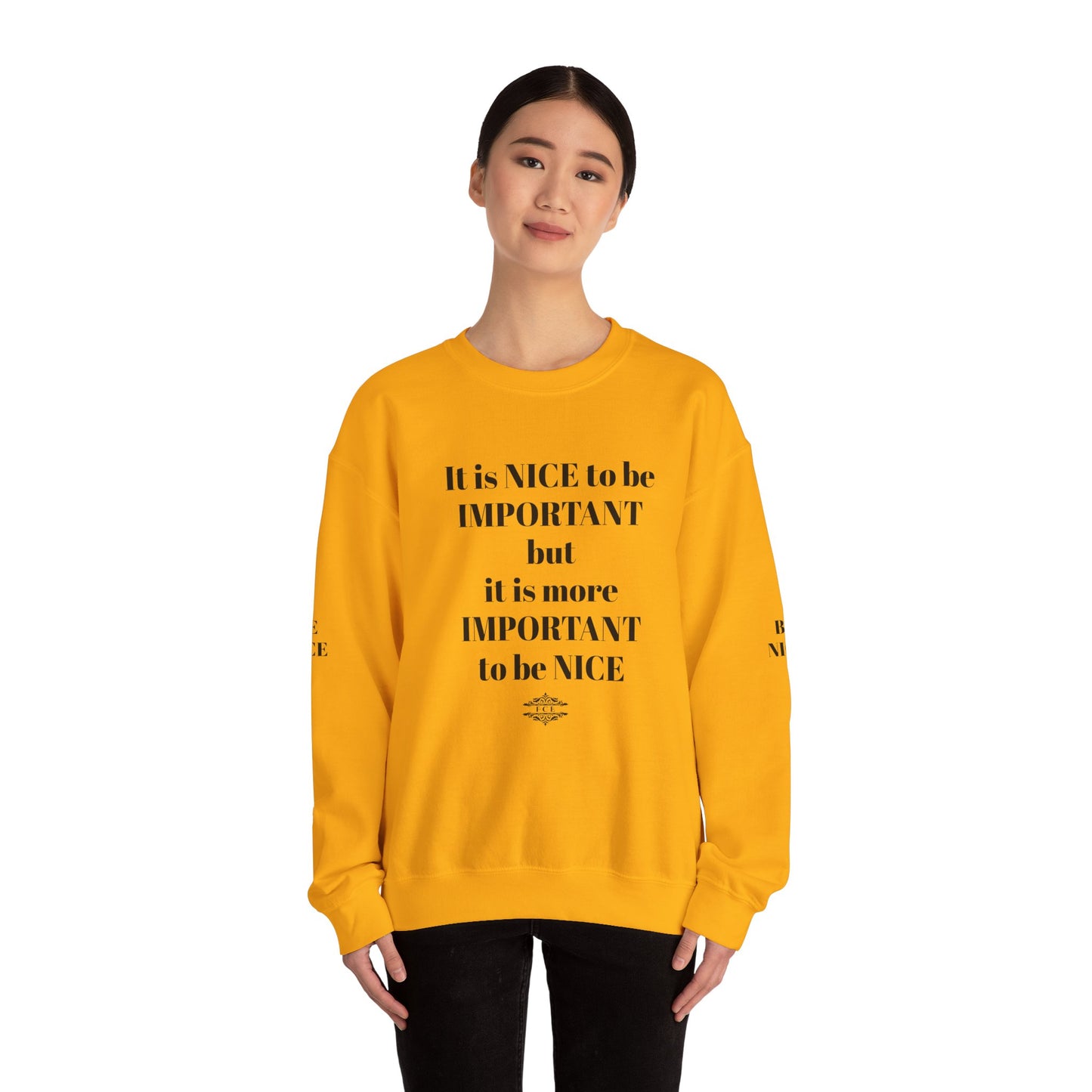 IT IS IMPORTANT CREWNECK SWEATSHIRT