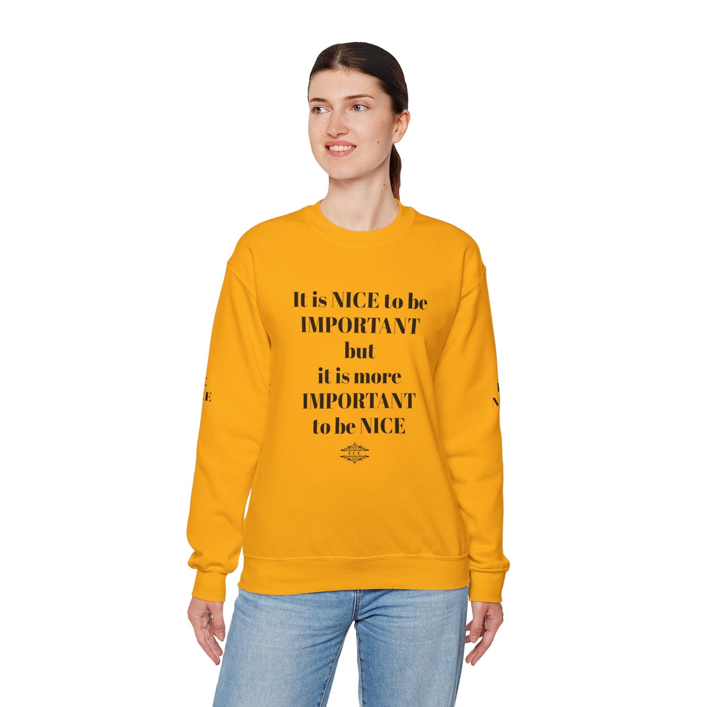 IT IS IMPORTANT CREWNECK SWEATSHIRT