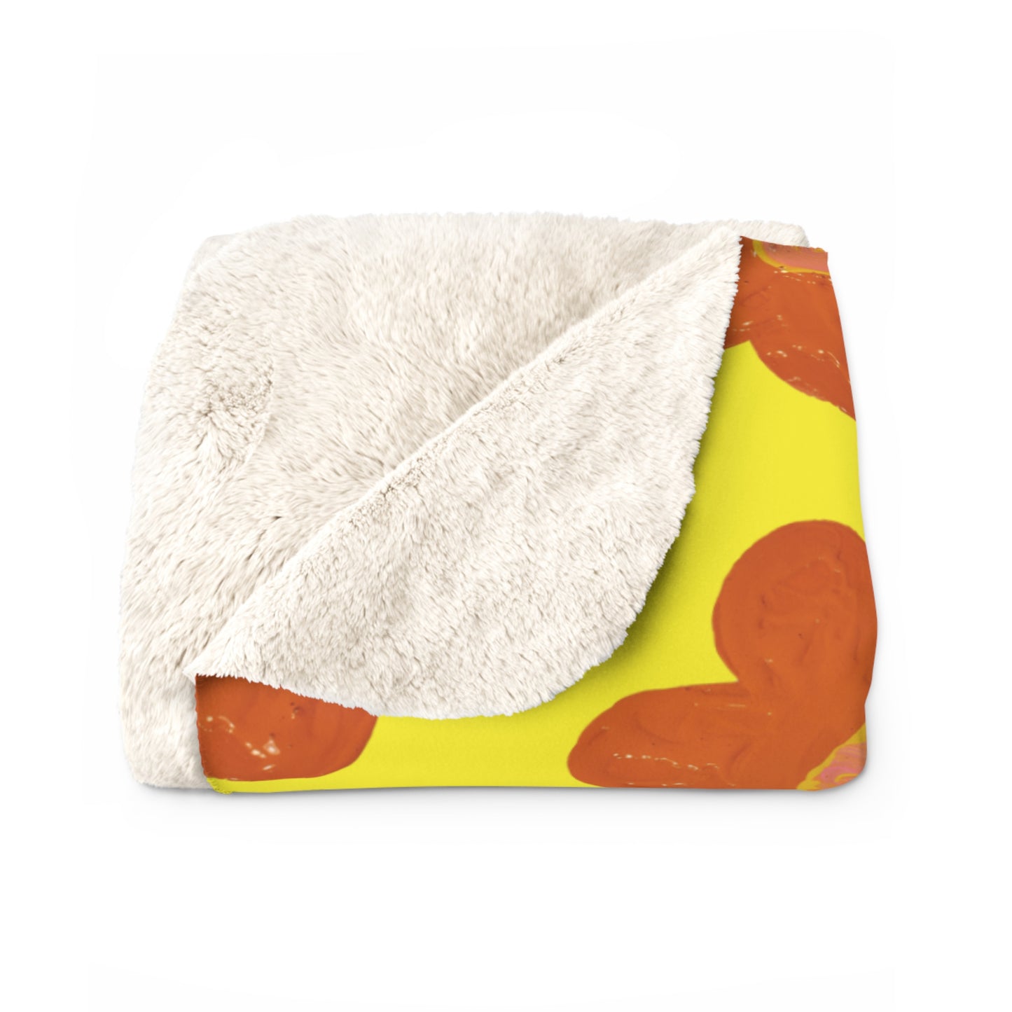 SUNNY YELLOW SHERPA FLEECE BLANKET