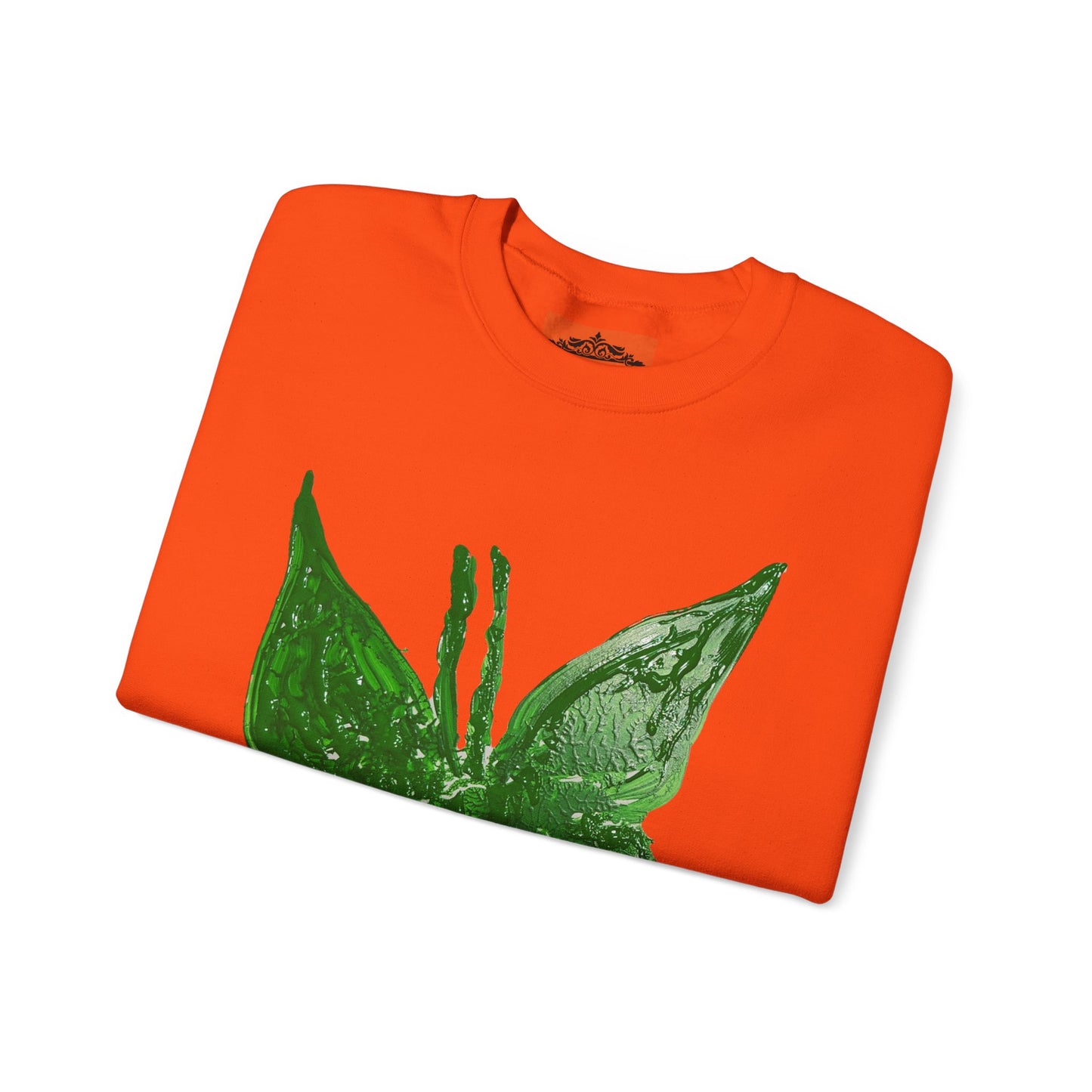 GREEN BUTTERFLY CREWNECK SWEATSHIRT
