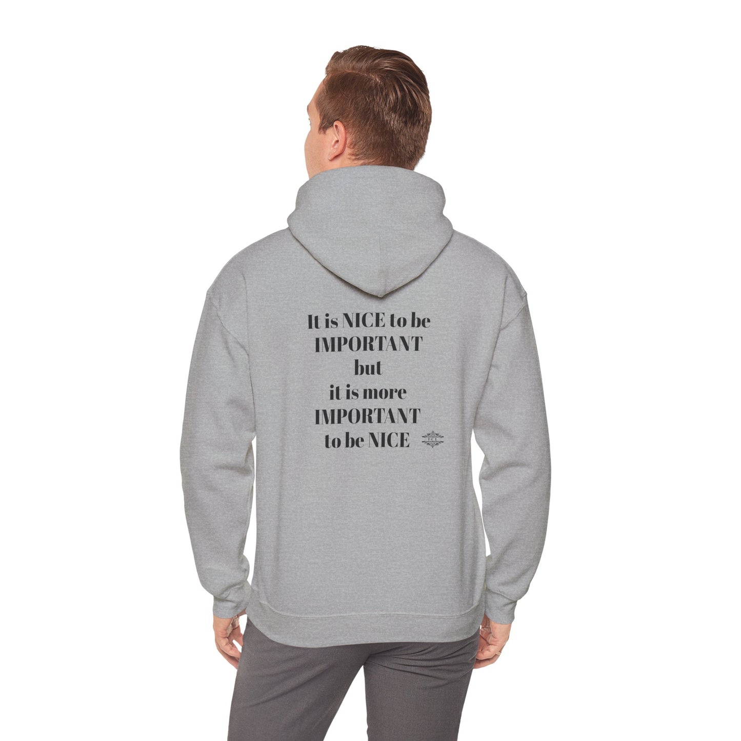 BE NICE HOODED SWEATSHIRT