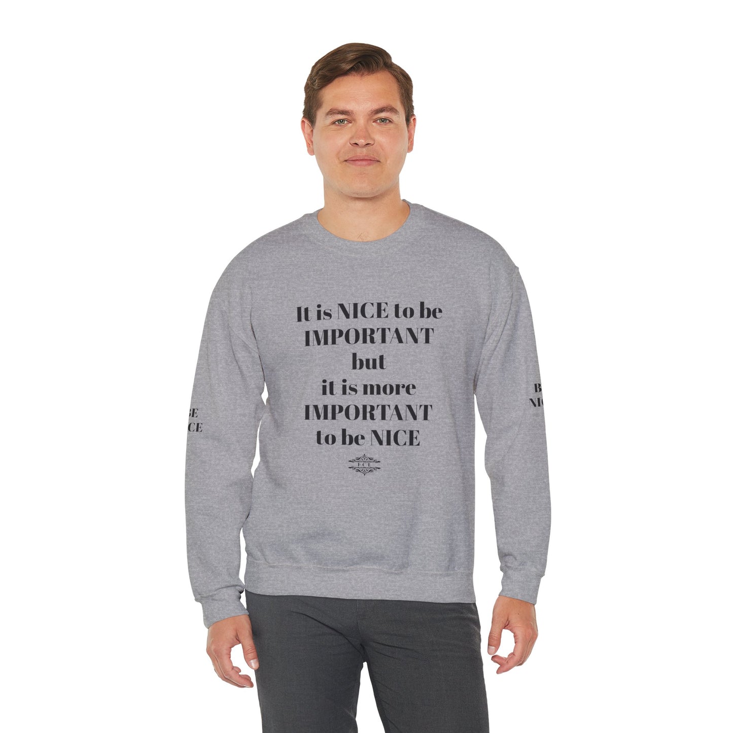 IT IS IMPORTANT CREWNECK SWEATSHIRT