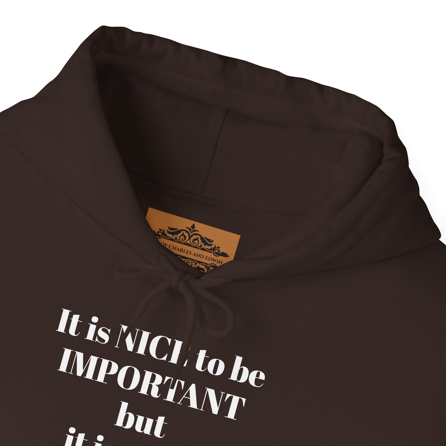 BE NICE HOODED SWEATSHIRT