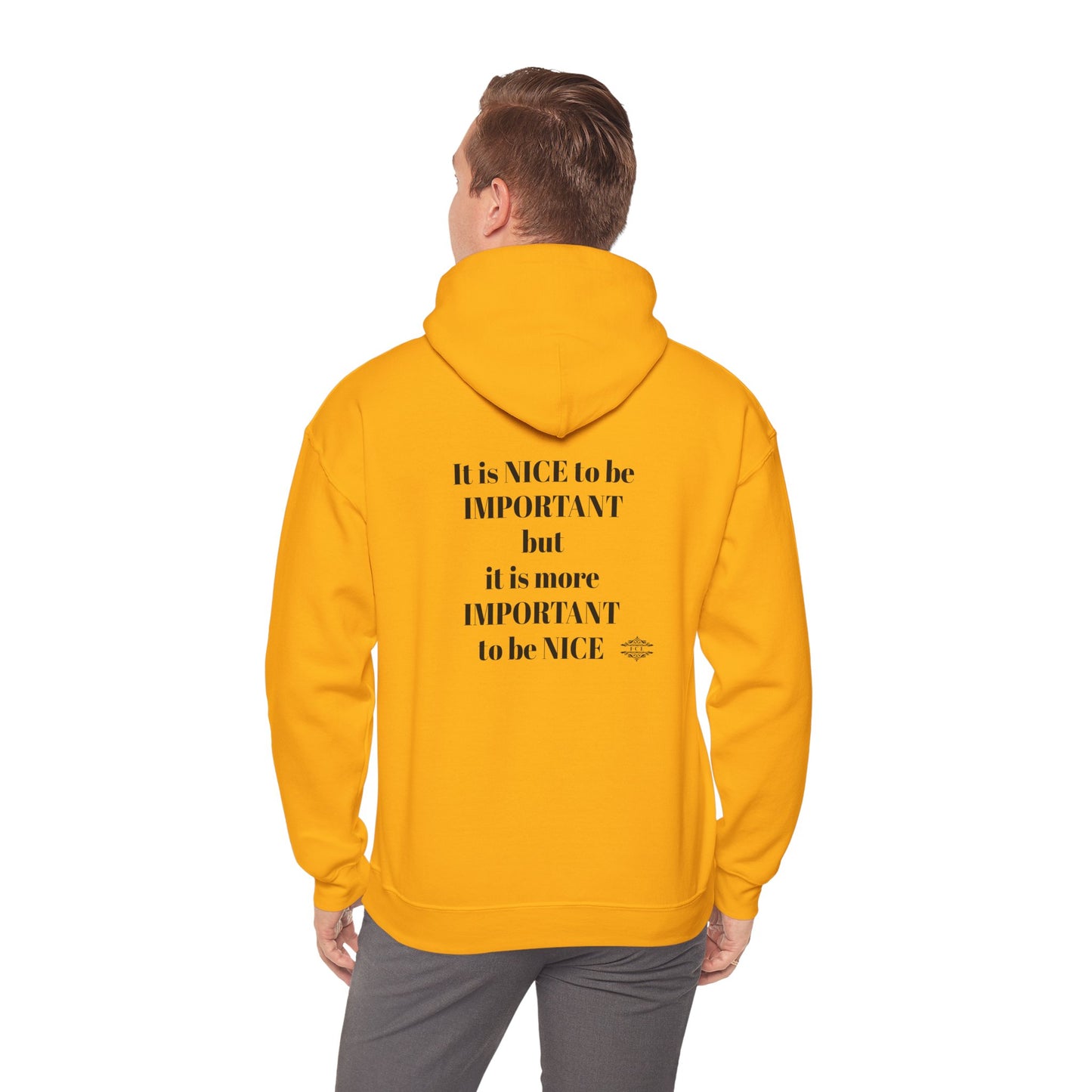 BE NICE HOODED SWEATSHIRT