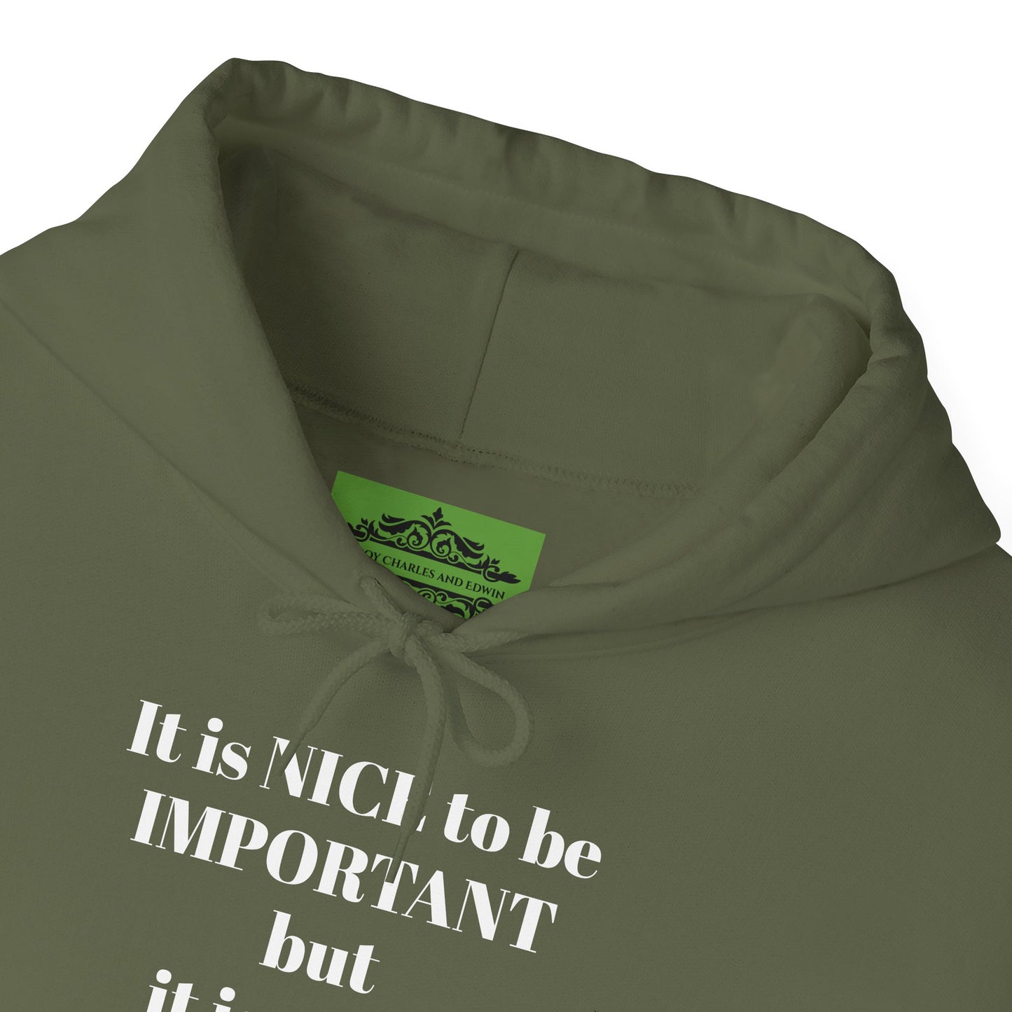 BE NICE HOODED SWEATSHIRT