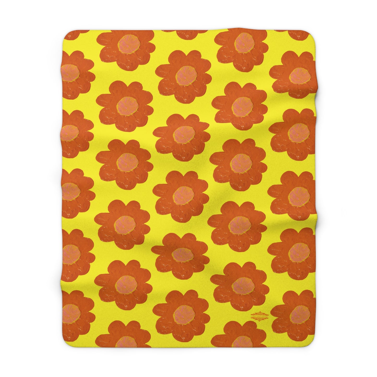 SUNNY YELLOW SHERPA FLEECE BLANKET