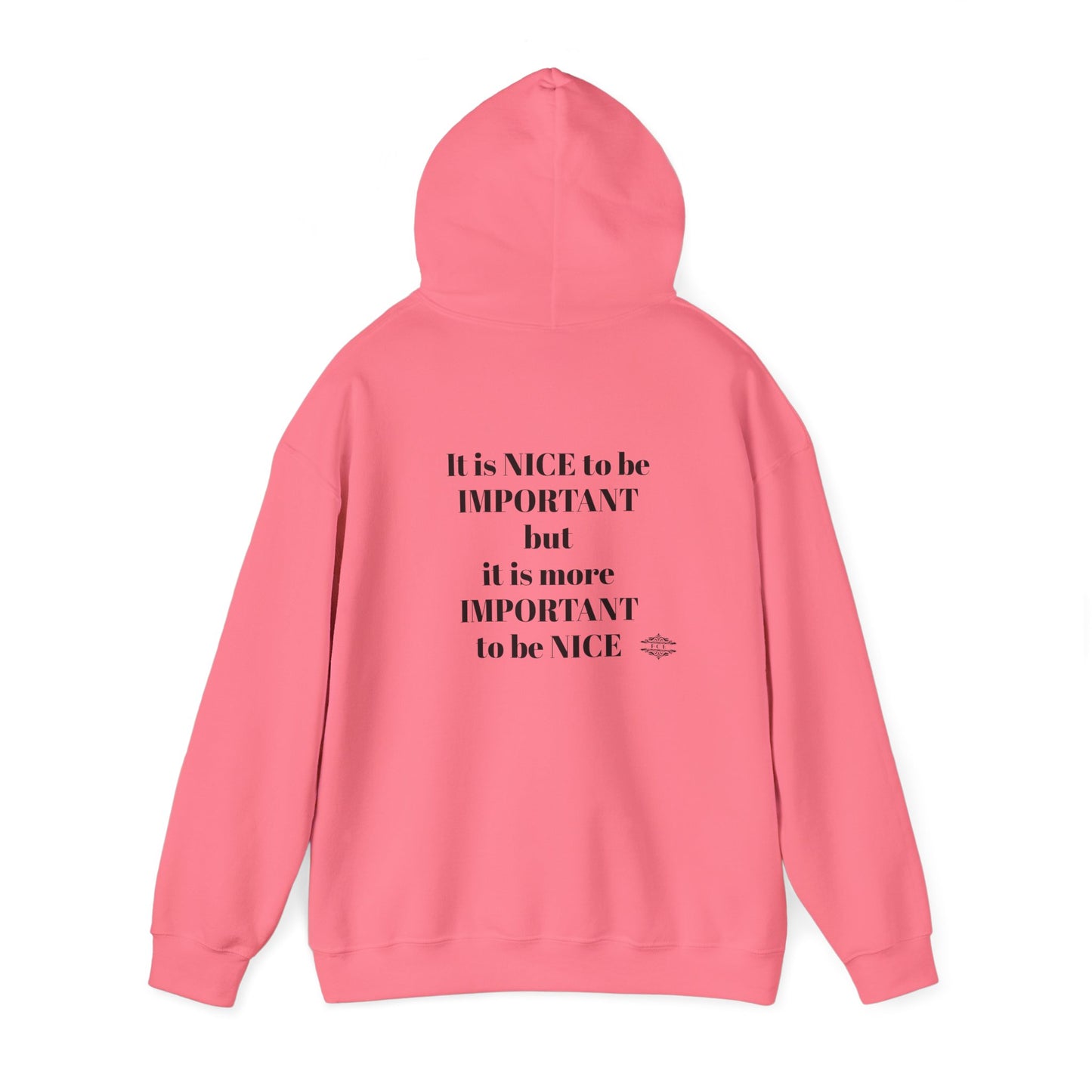 BE NICE HOODED SWEATSHIRT