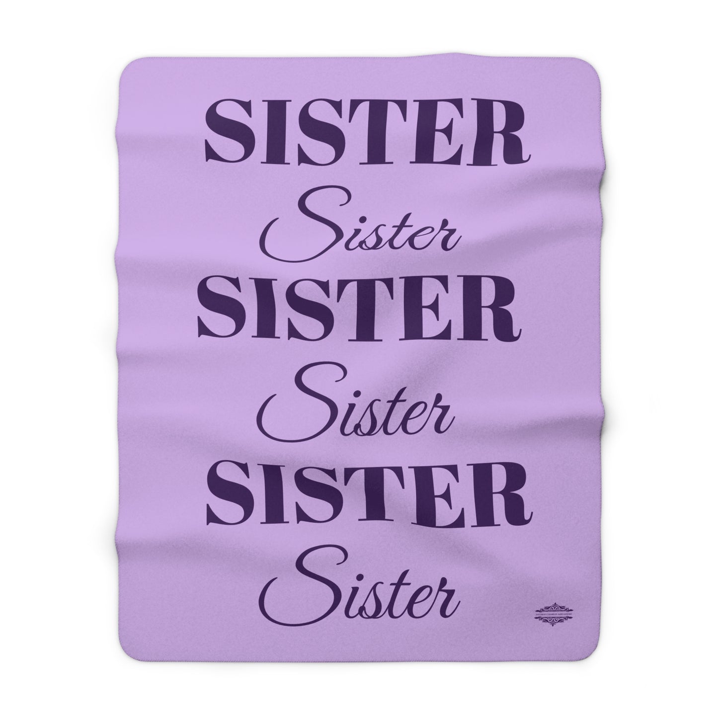 SISTER SHERPA FLEECE BLANKET