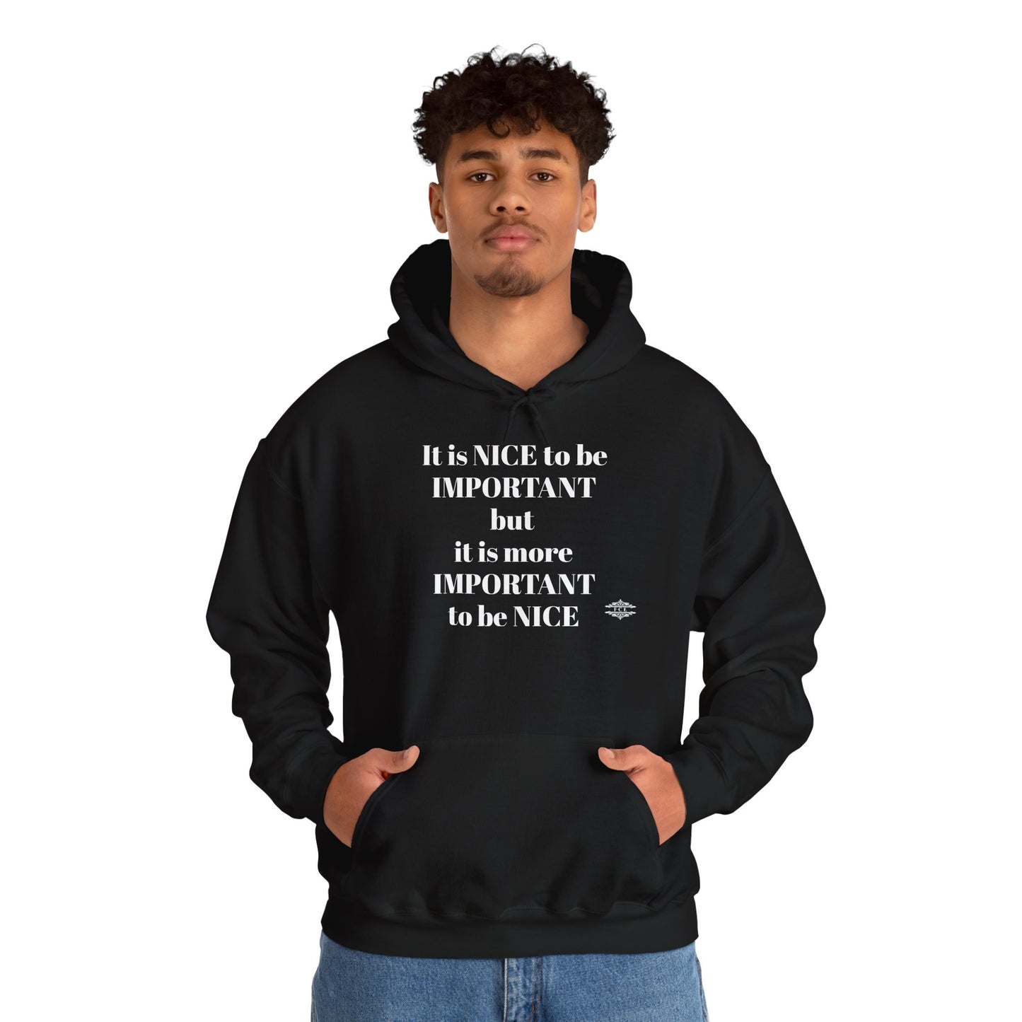 BE NICE HOODED SWEATSHIRT