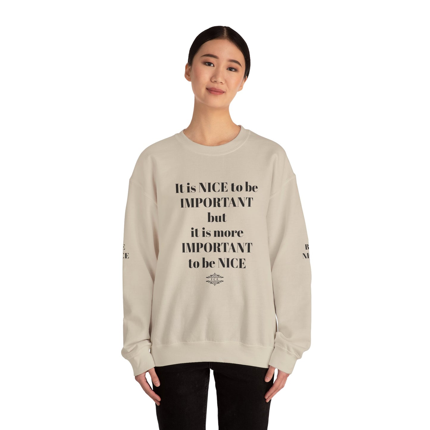 IT IS IMPORTANT CREWNECK SWEATSHIRT