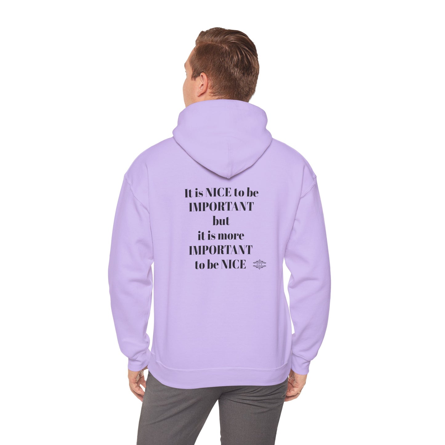 BE NICE HOODED SWEATSHIRT