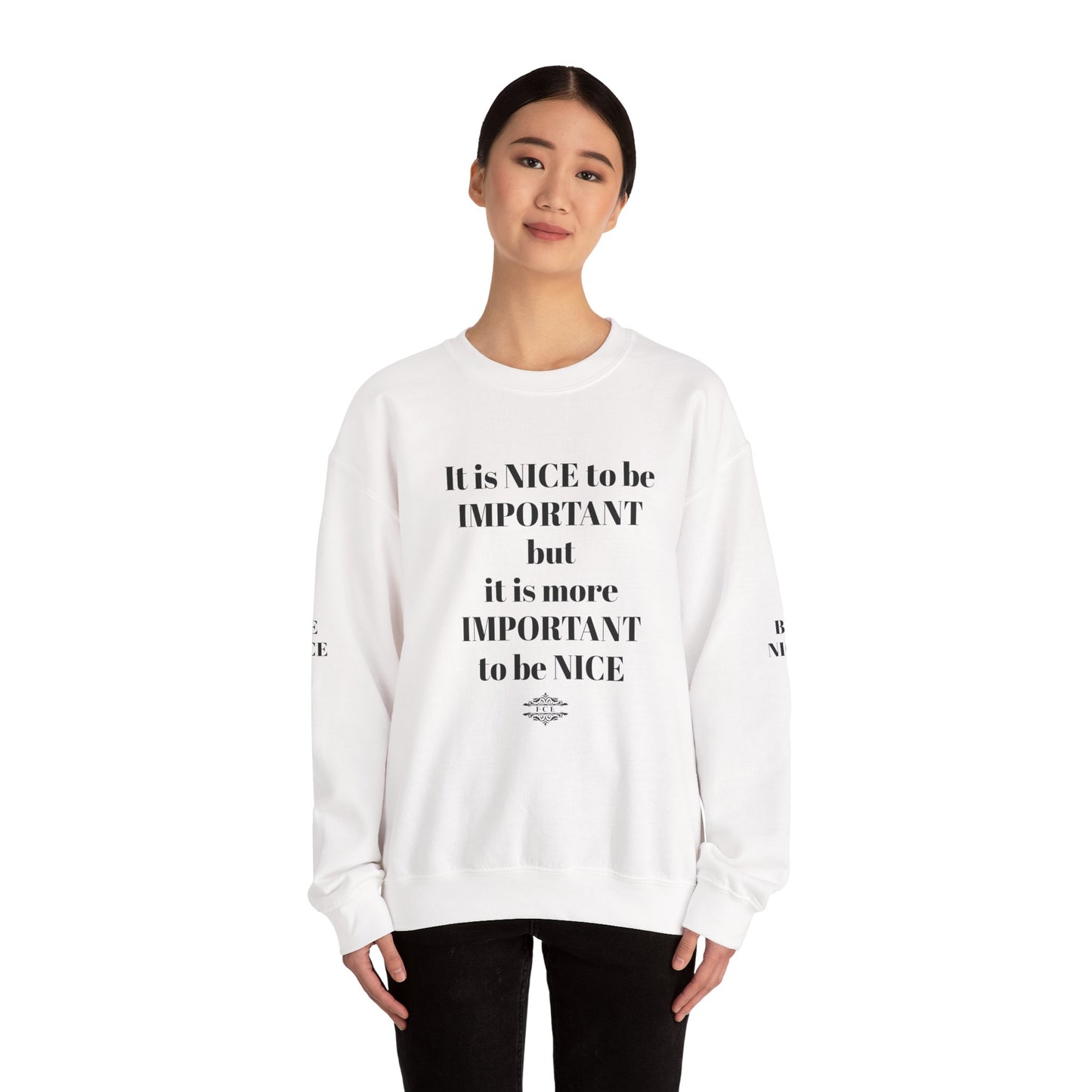 IT IS IMPORTANT CREWNECK SWEATSHIRT