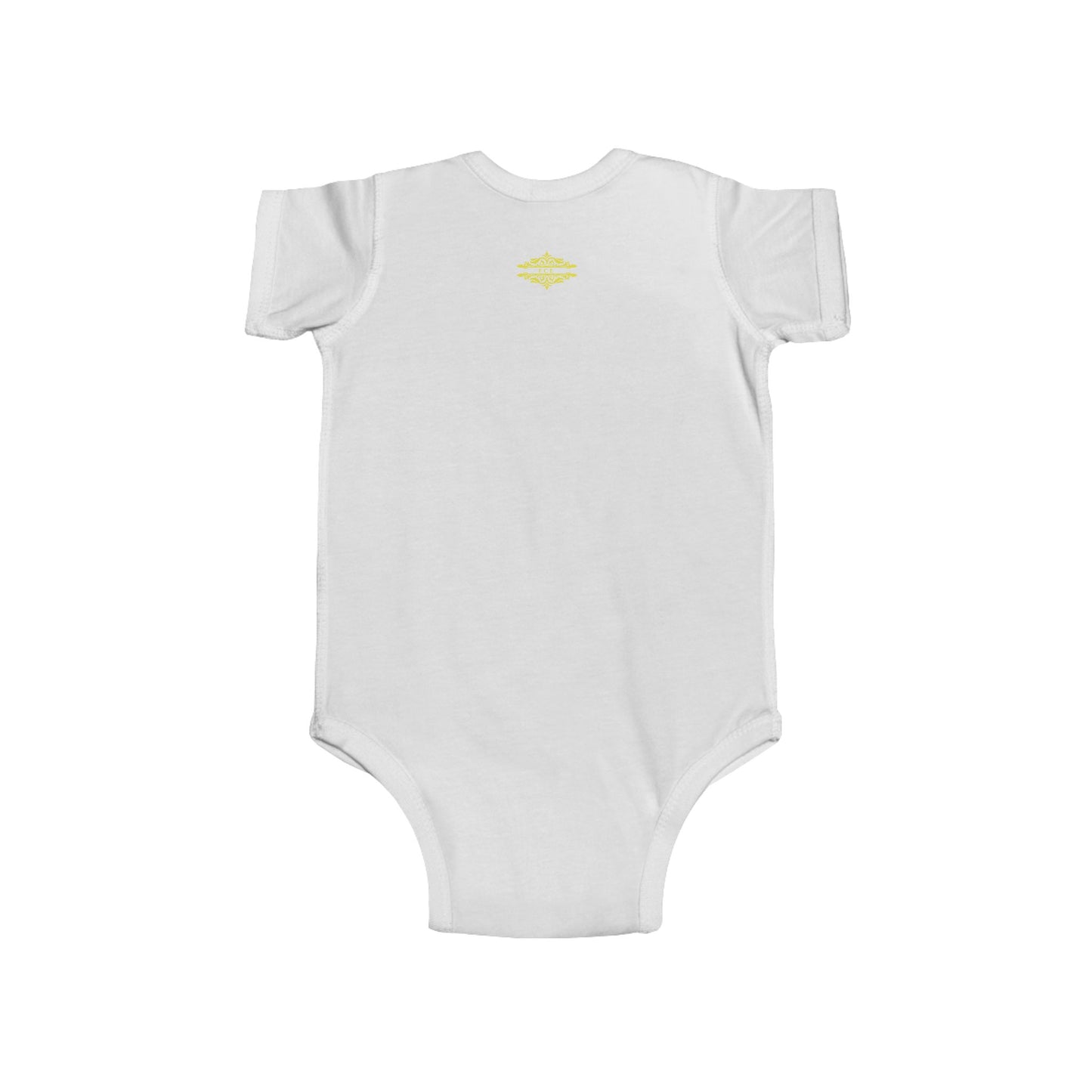 CUTE YELLOW HEART INFANT BODYSUIT
