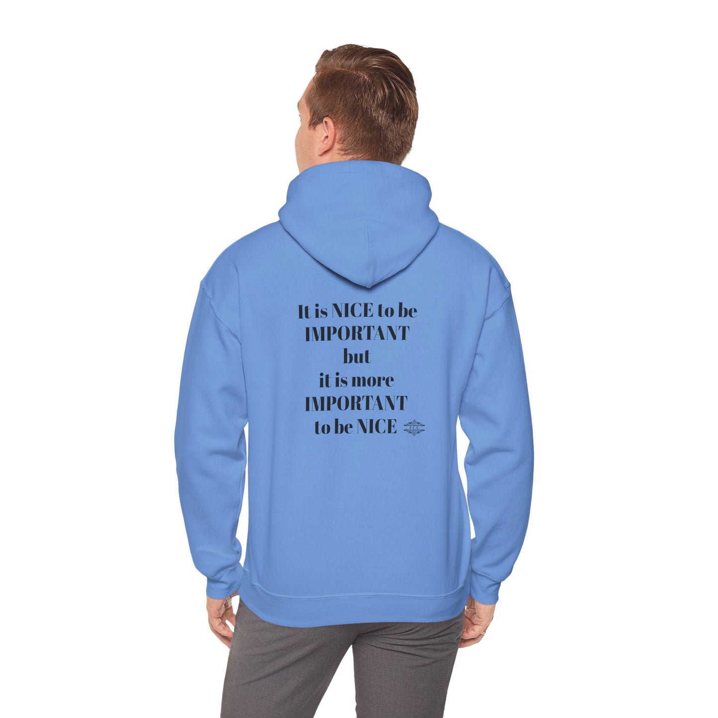 BE NICE HOODED SWEATSHIRT