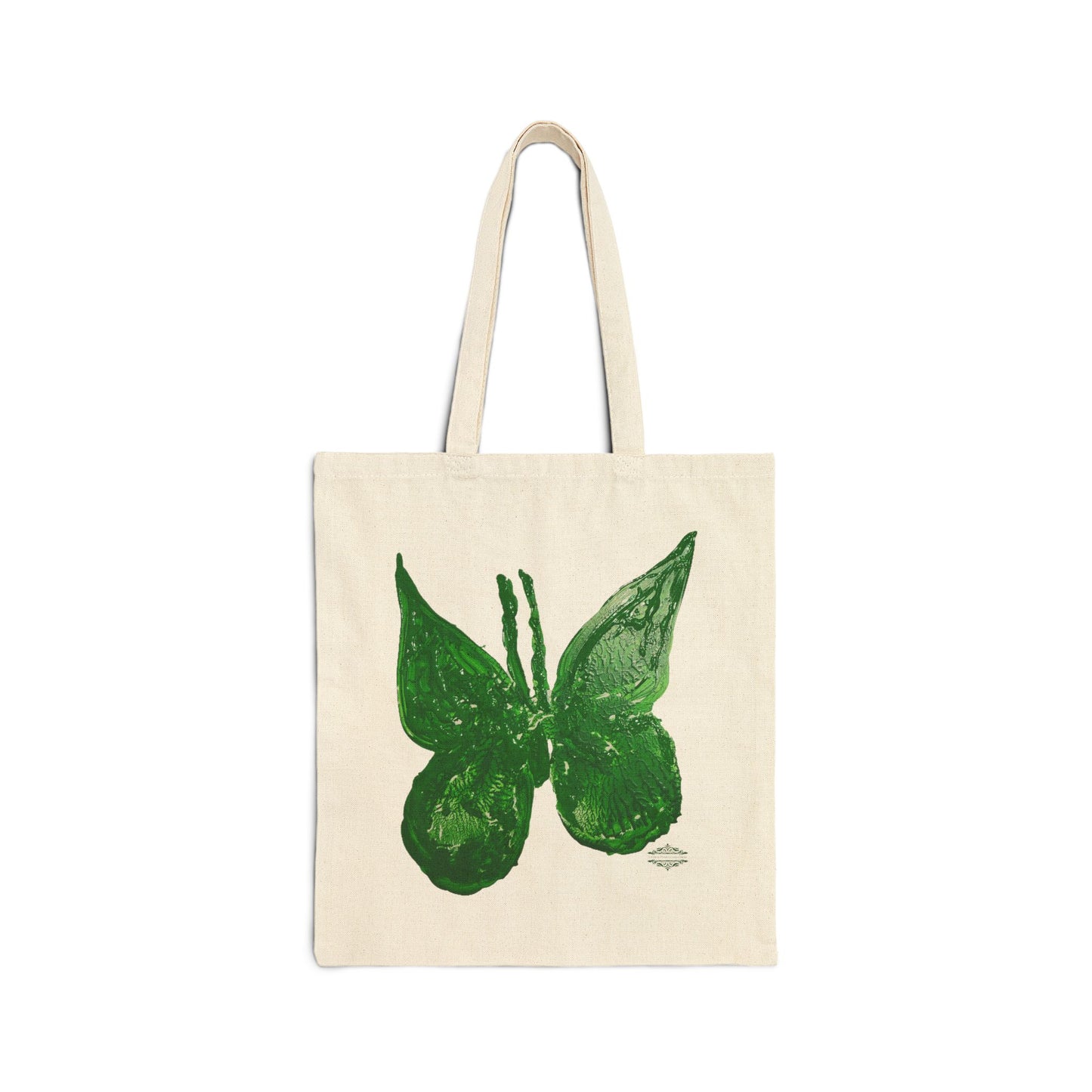BUTTERFLY COTTON CANVAS TOTE BAG