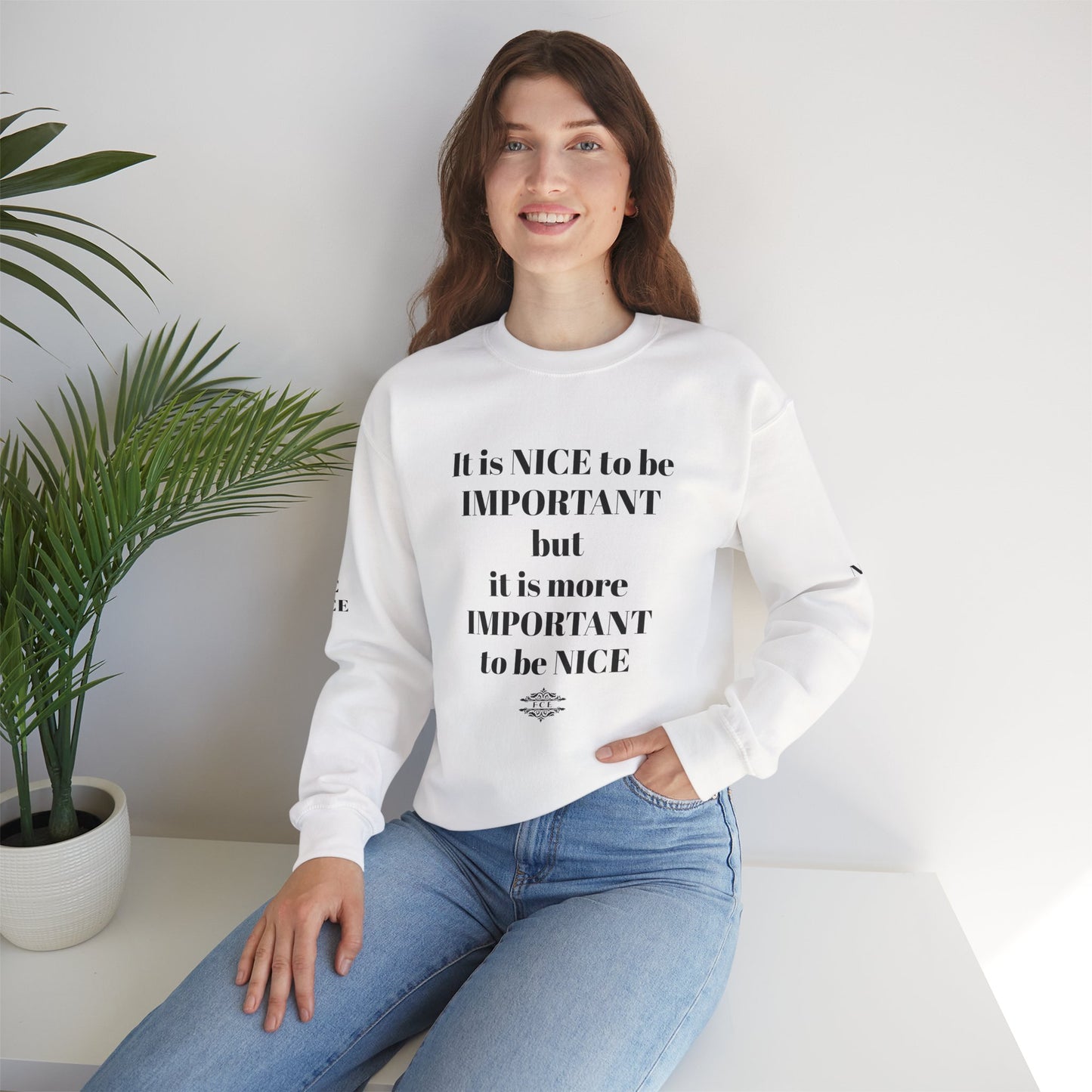 IT IS IMPORTANT CREWNECK SWEATSHIRT